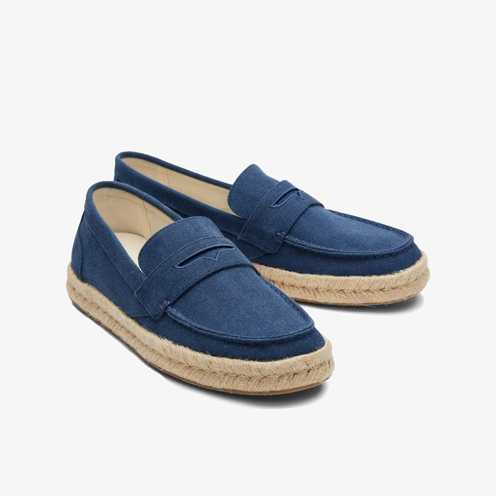 Toms STANFORD 2.0 ROPE ESPADRILLE { NAVY