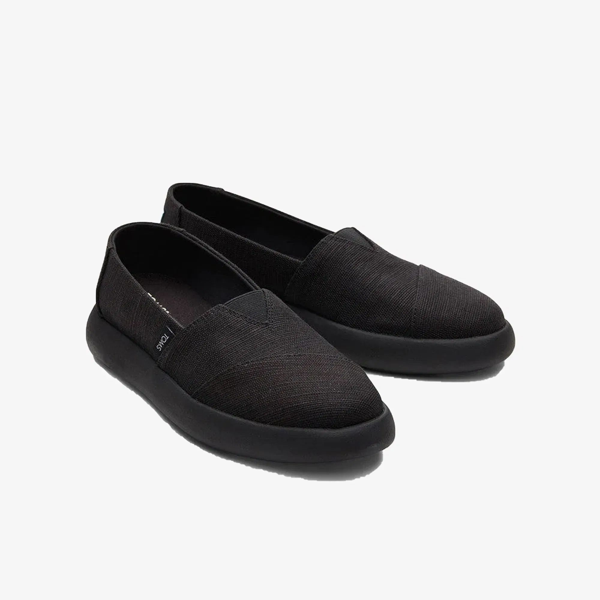 Toms ALPARGATA MIDFORM ESPADRILLE { BLACK