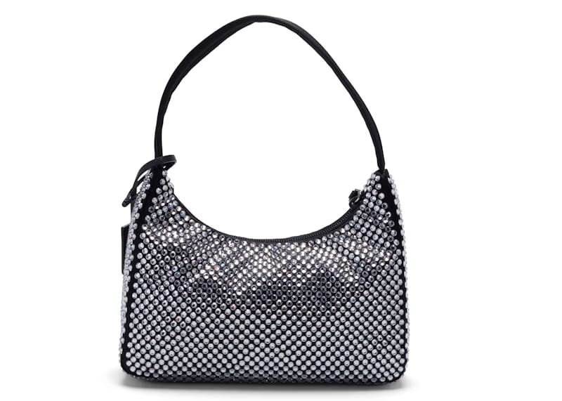 Prada Re-Edition 2000 Crystal Mini Bag Black