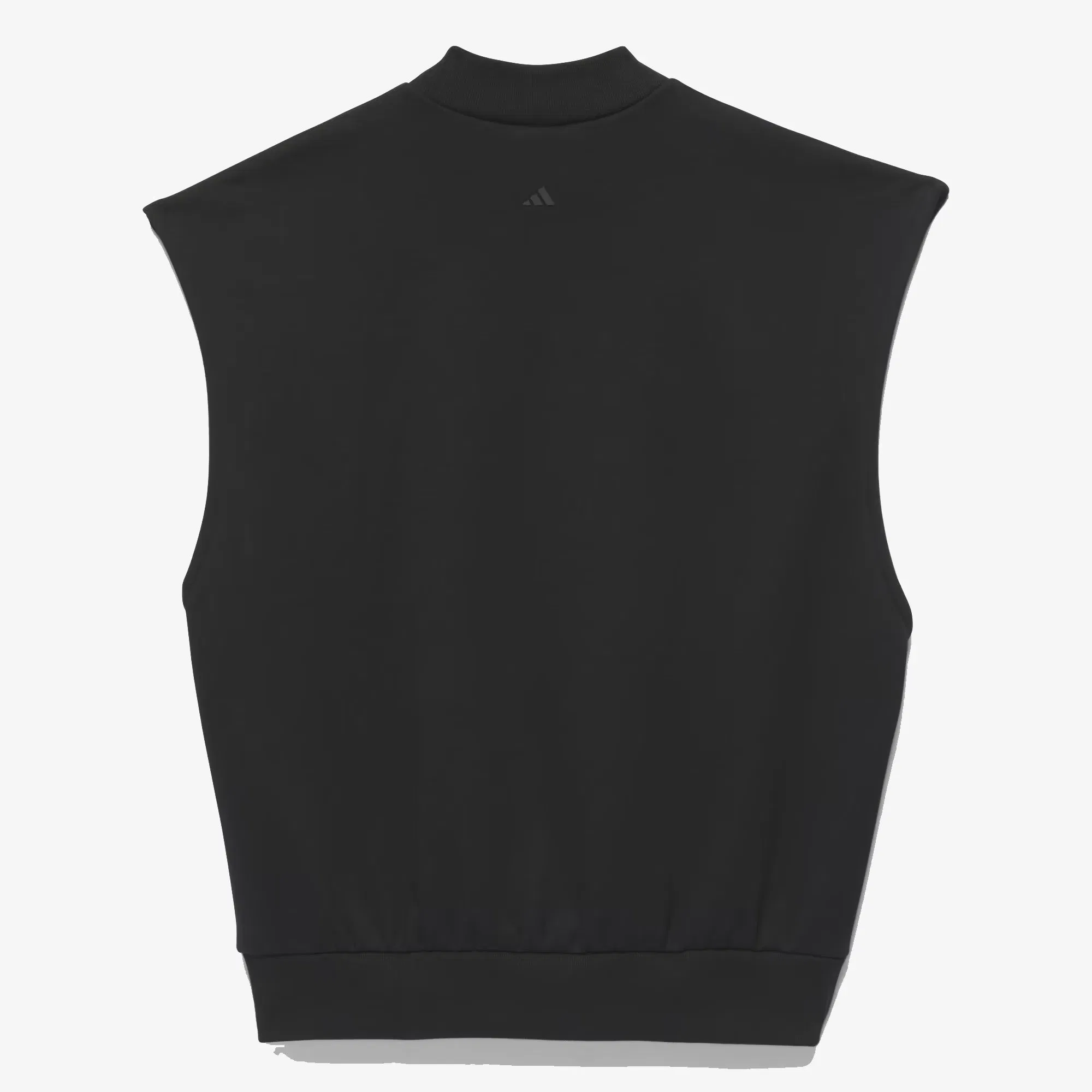 Adidas Originals BASKETBALL SLEEVELESS SWEATSHIRT (GENDER NEUTRAL) { BLACK/TALC