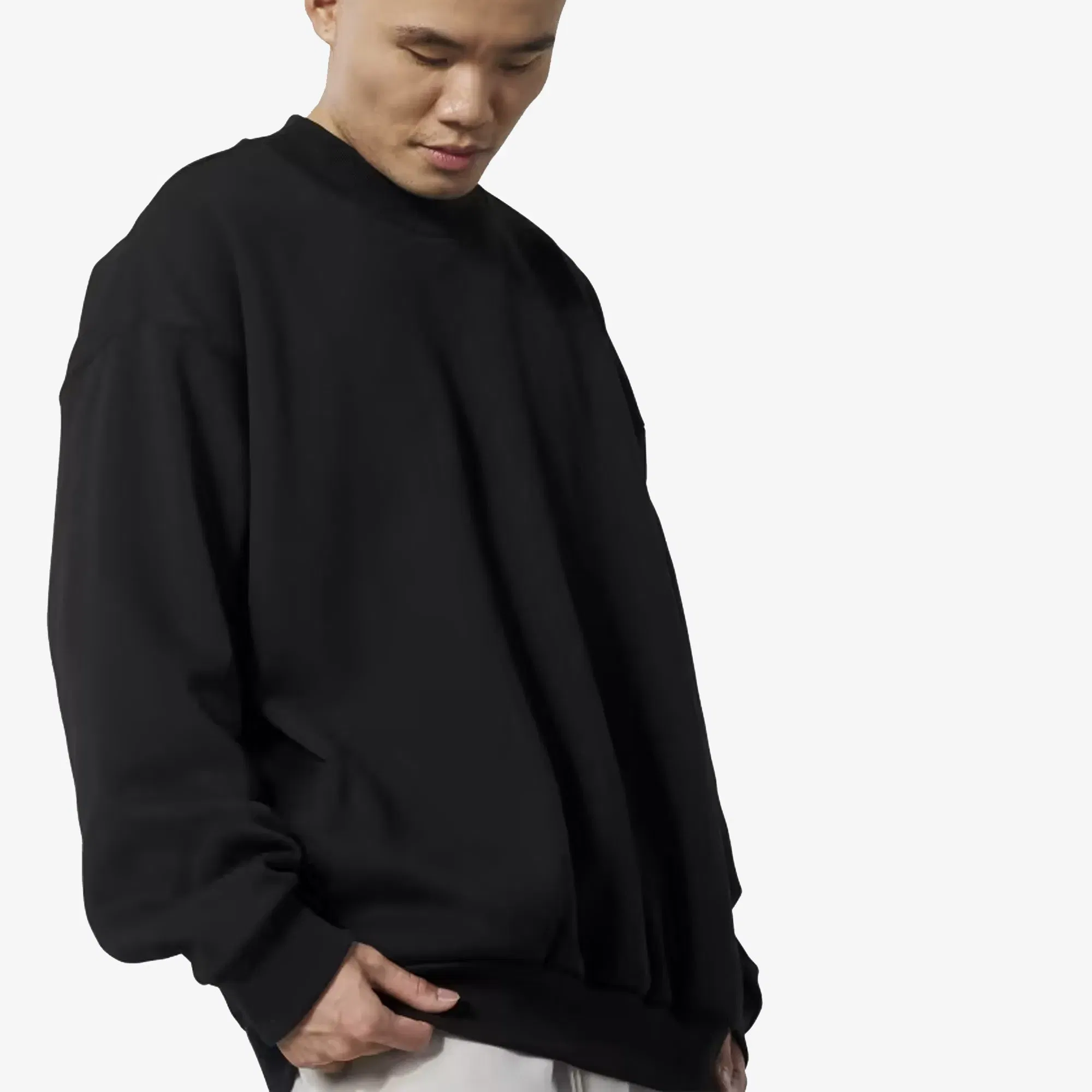 Adidas Originals BASKETBALL 001 CREW NECK SWEAT { BLACK