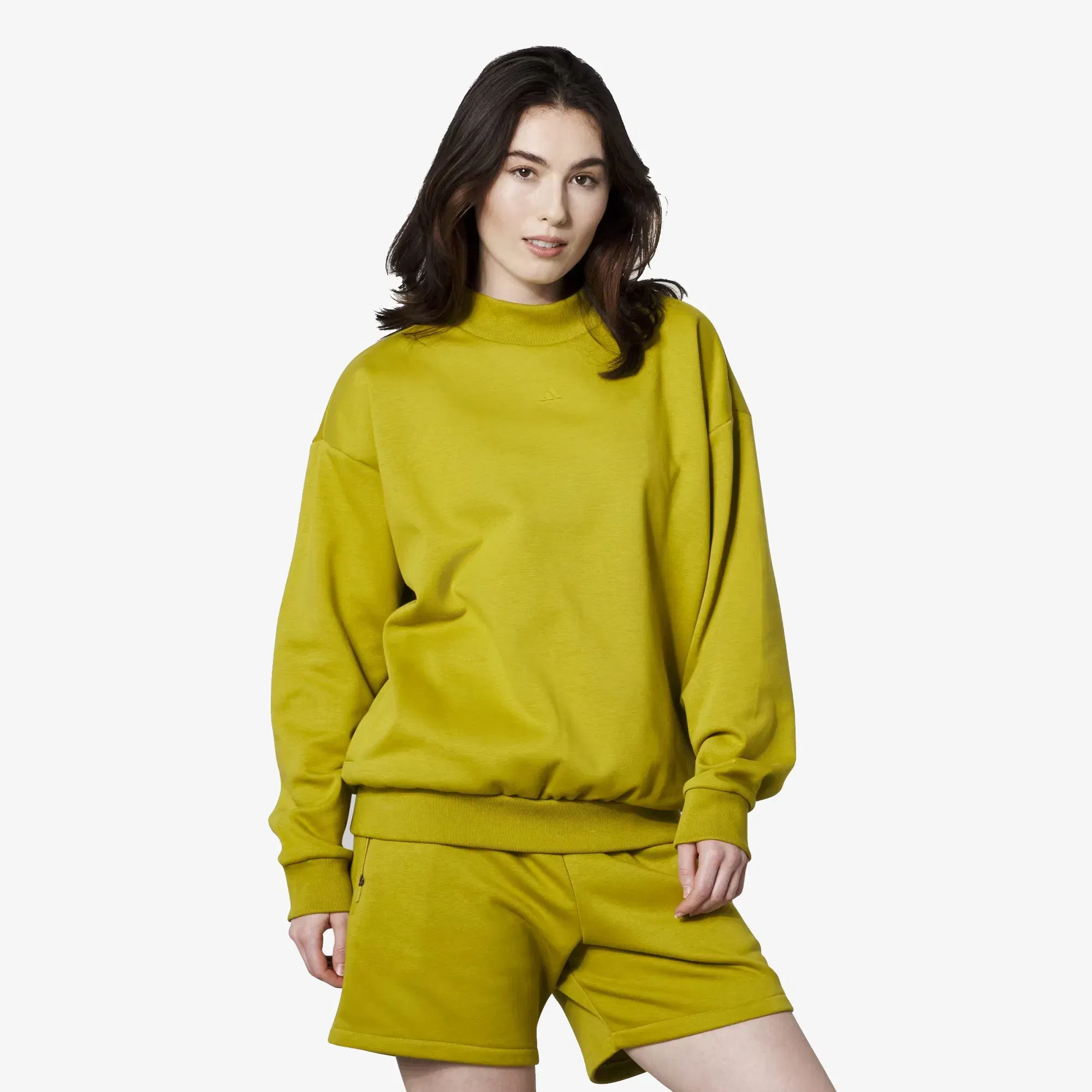Adidas Originals ADIDAS BASKETBALL 001 CREW NECK SWEAT { OLIVES