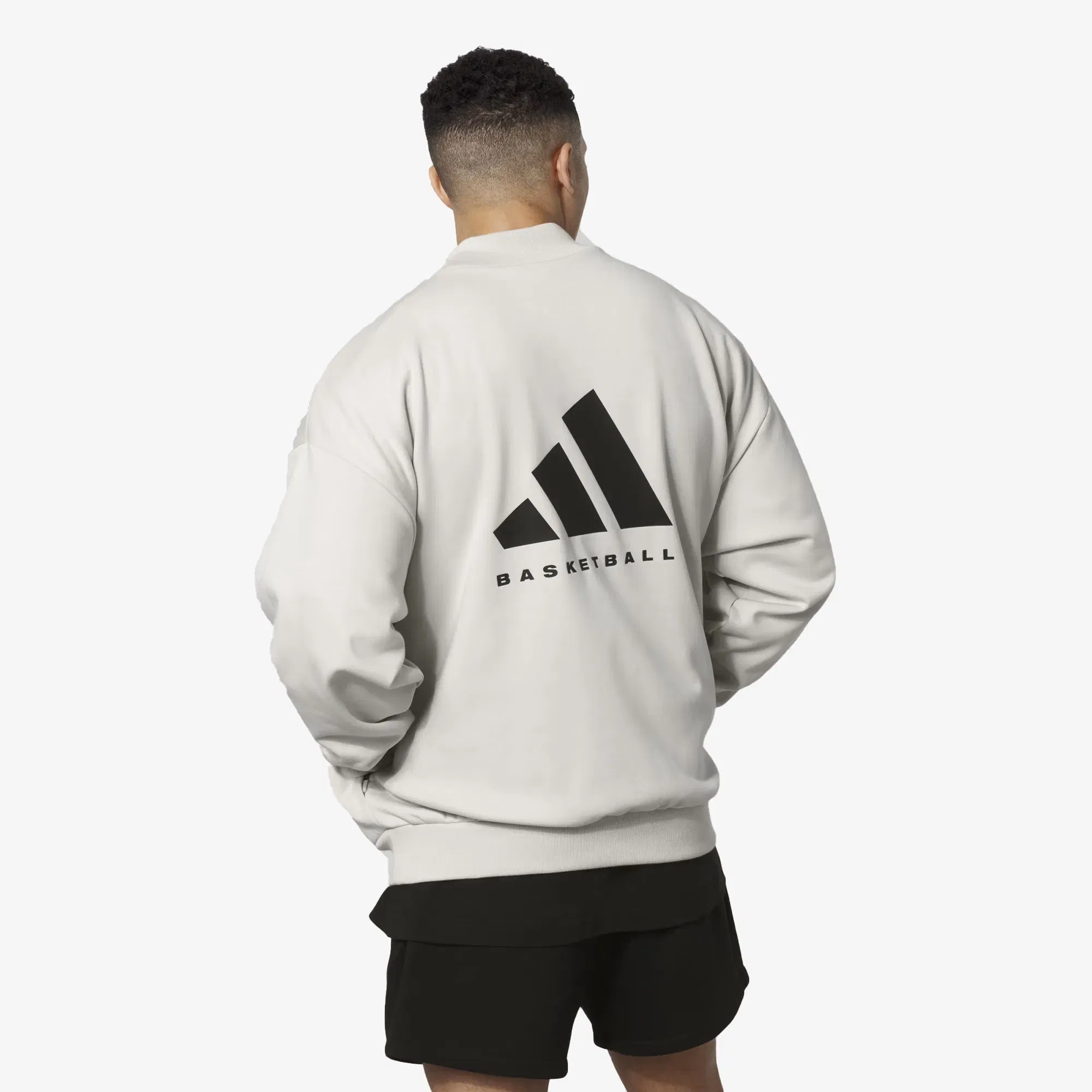 Adidas Originals ADIDAS BASKETBALL 001 CREW NECK SWEAT { TALC