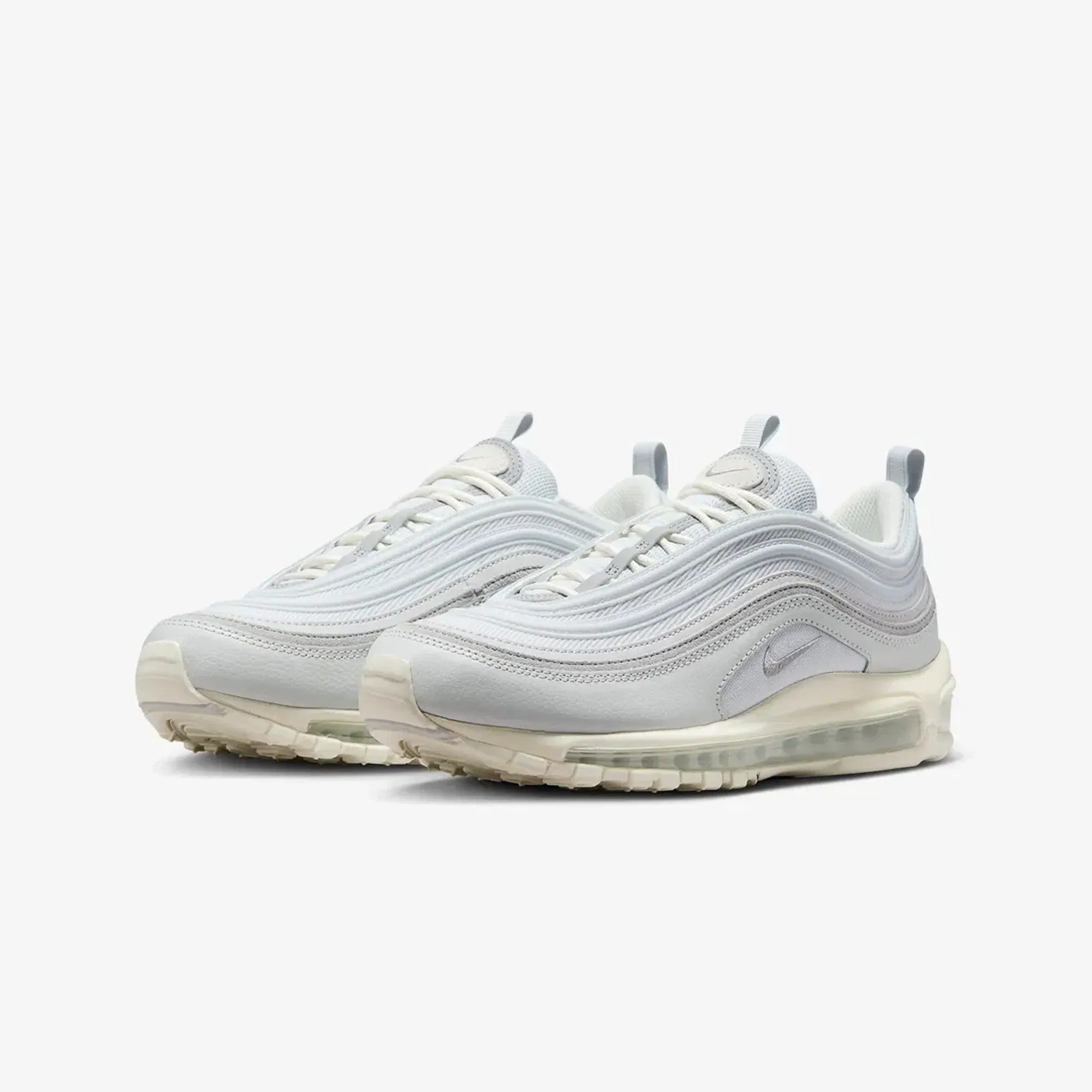 Nike AIR MAX 97 { PURE PLATINUM/WOLF GREY-WOLF GREY-SAIL