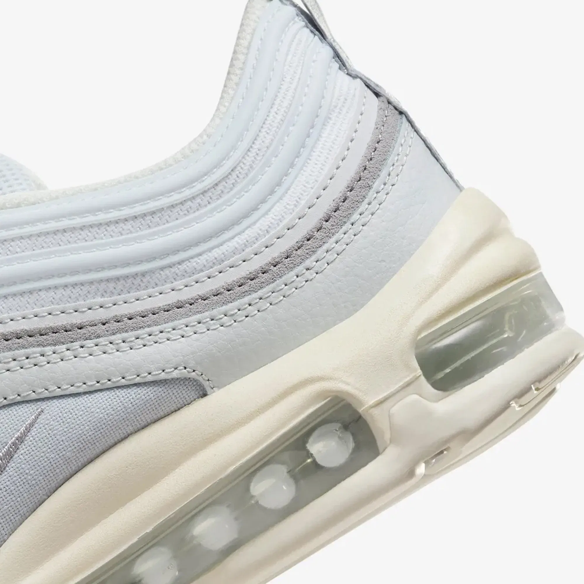 Nike AIR MAX 97 { PURE PLATINUM/WOLF GREY-WOLF GREY-SAIL
