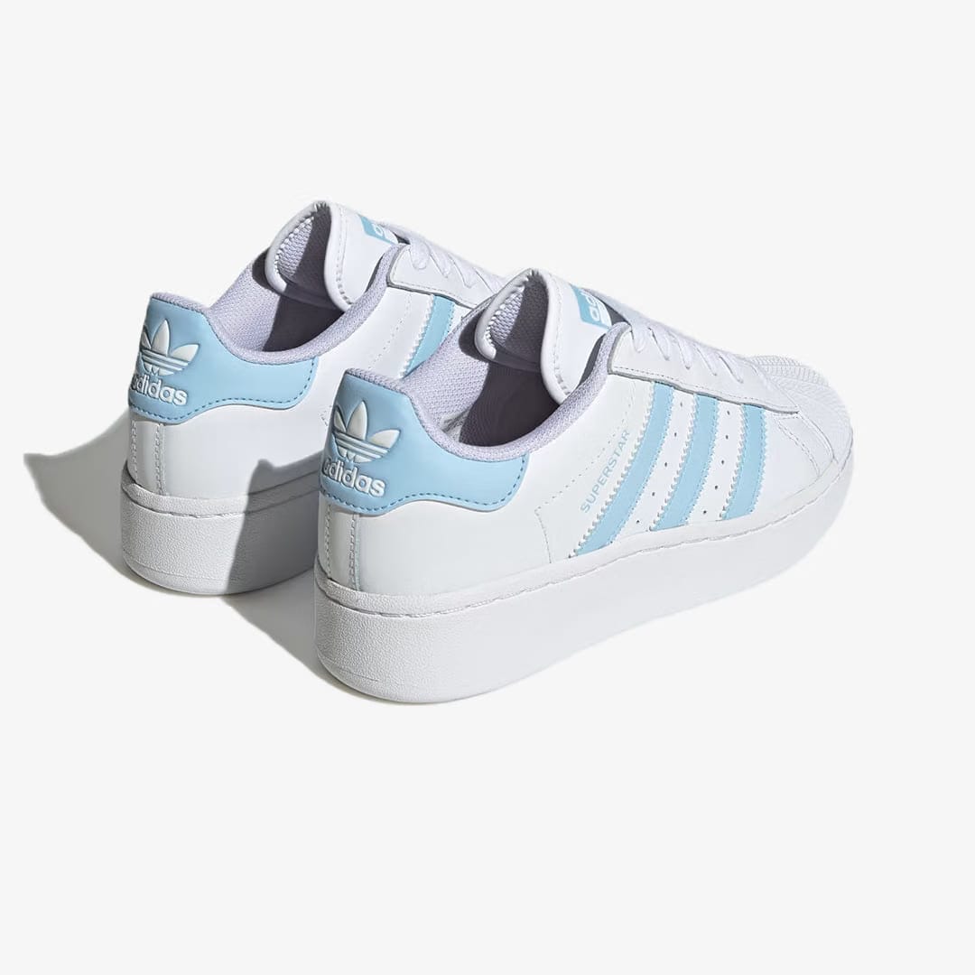 Adidas Originals SUPERSTAR XLG TENNIS { WHITE/SKY BLUE