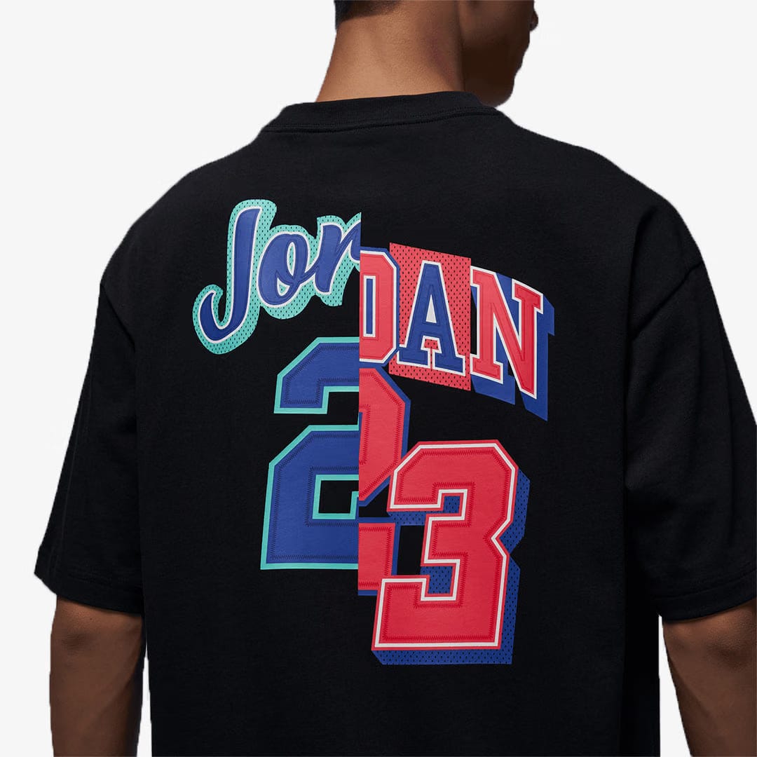 Jordan AS M J OVRSZ SS CREW GCEL { BLACK