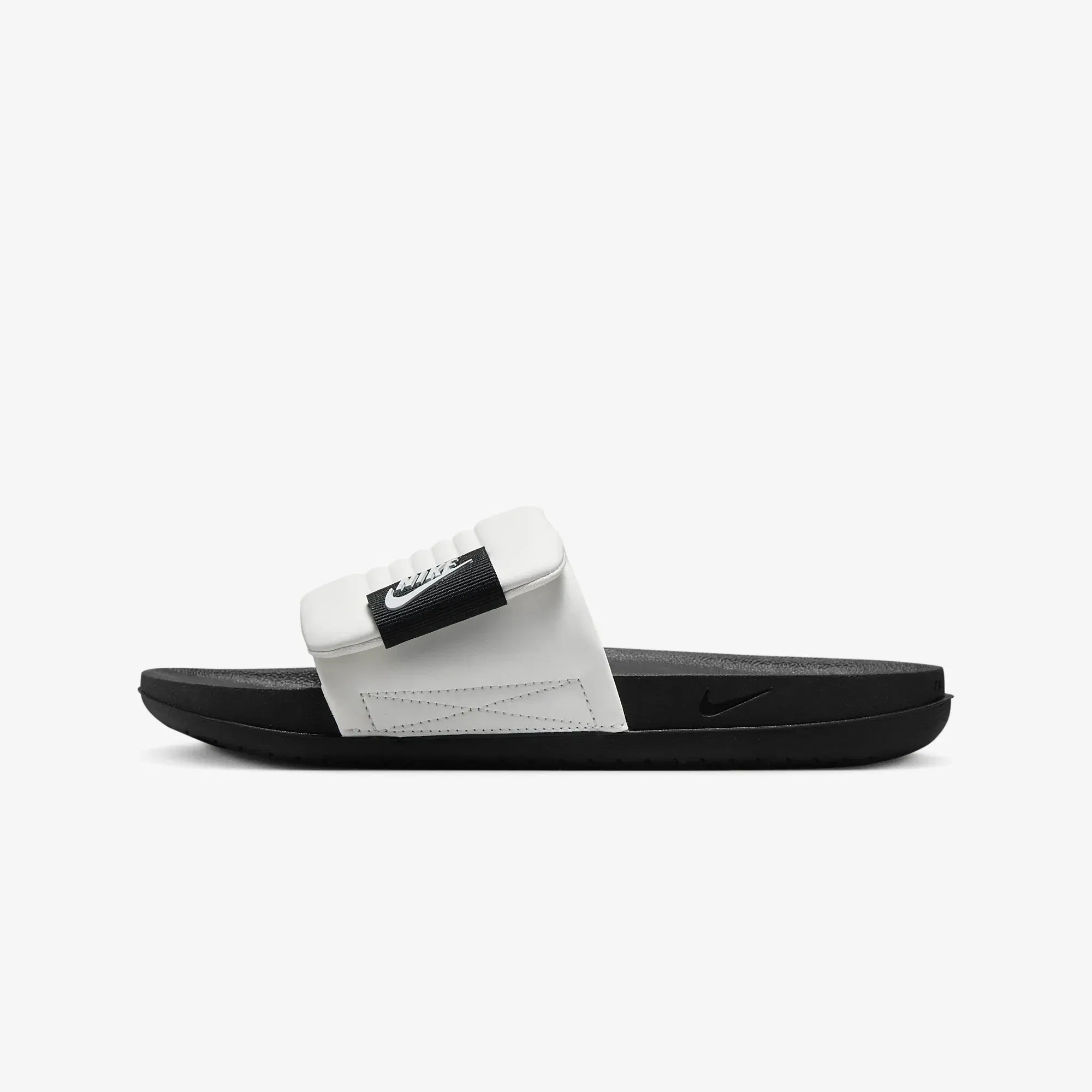 Nike OFFCOURT ADJUST { SUMMIT WHITE/SUMMIT WHITE-BLACK