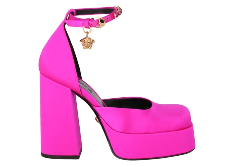 Versace Medusa Aevitas Satin Pumps Bright Pink (Women's)
