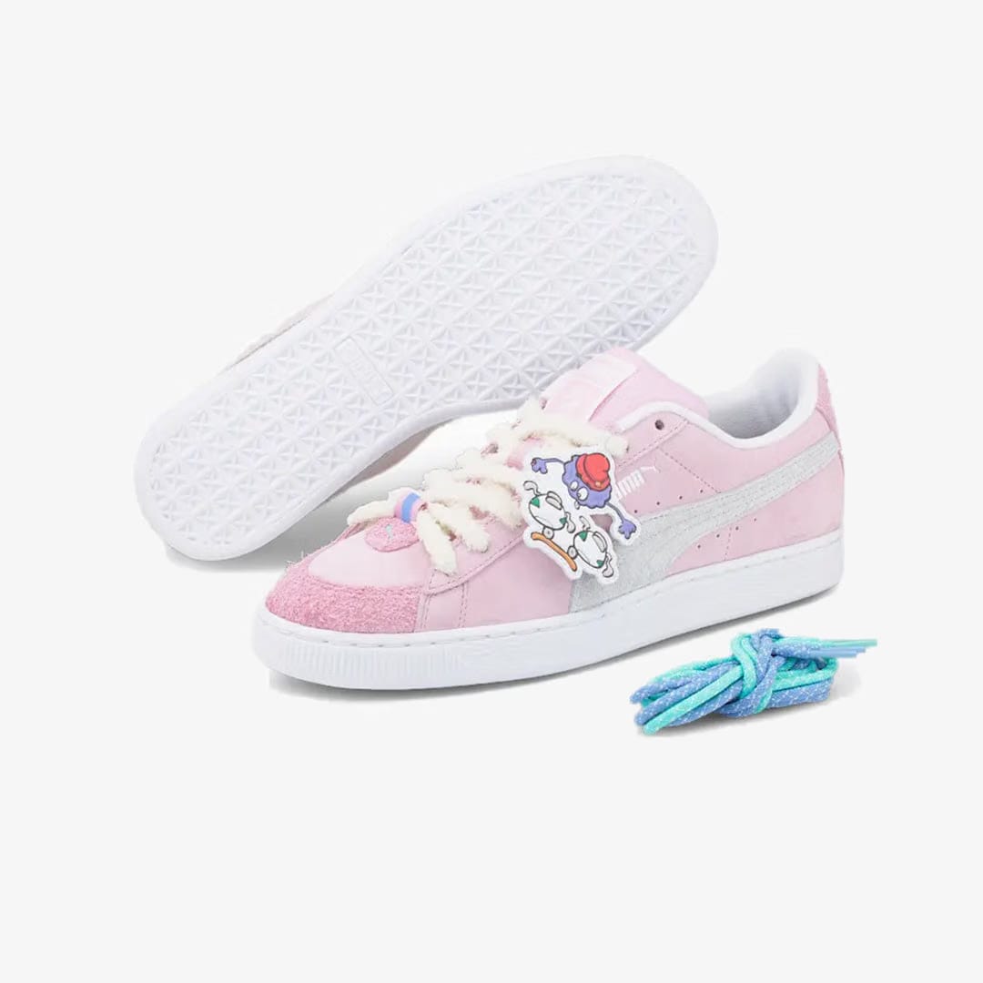 Puma 8ENJAMIN SUEDE { PINK/WHITE