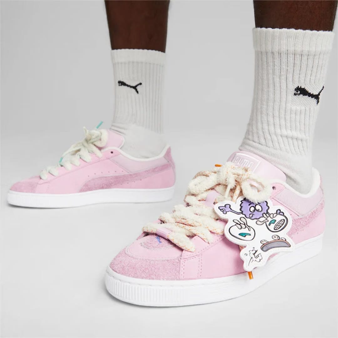 Puma 8ENJAMIN SUEDE { PINK/WHITE