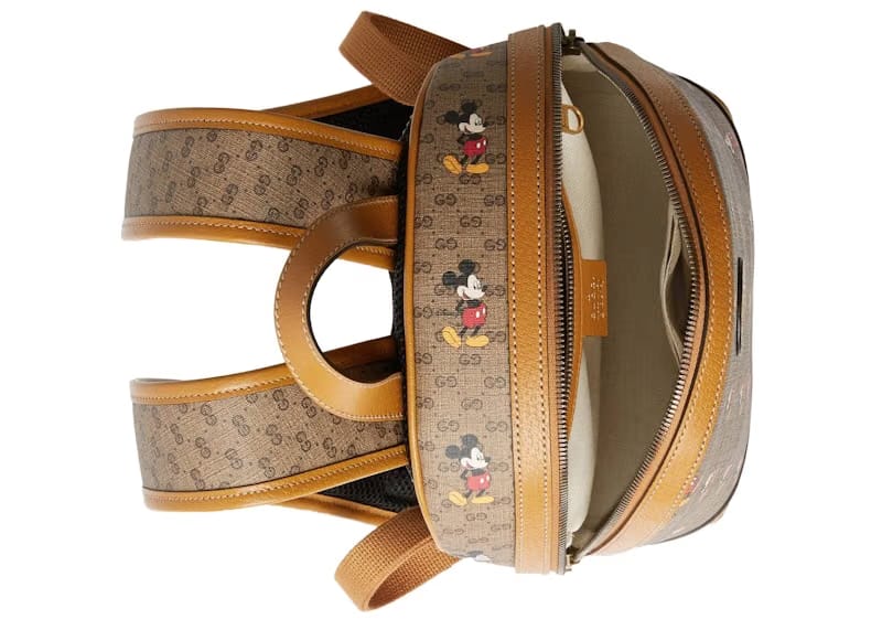Gucci x Disney Backpack Mini GG Supreme Mickey Mouse Small Beige