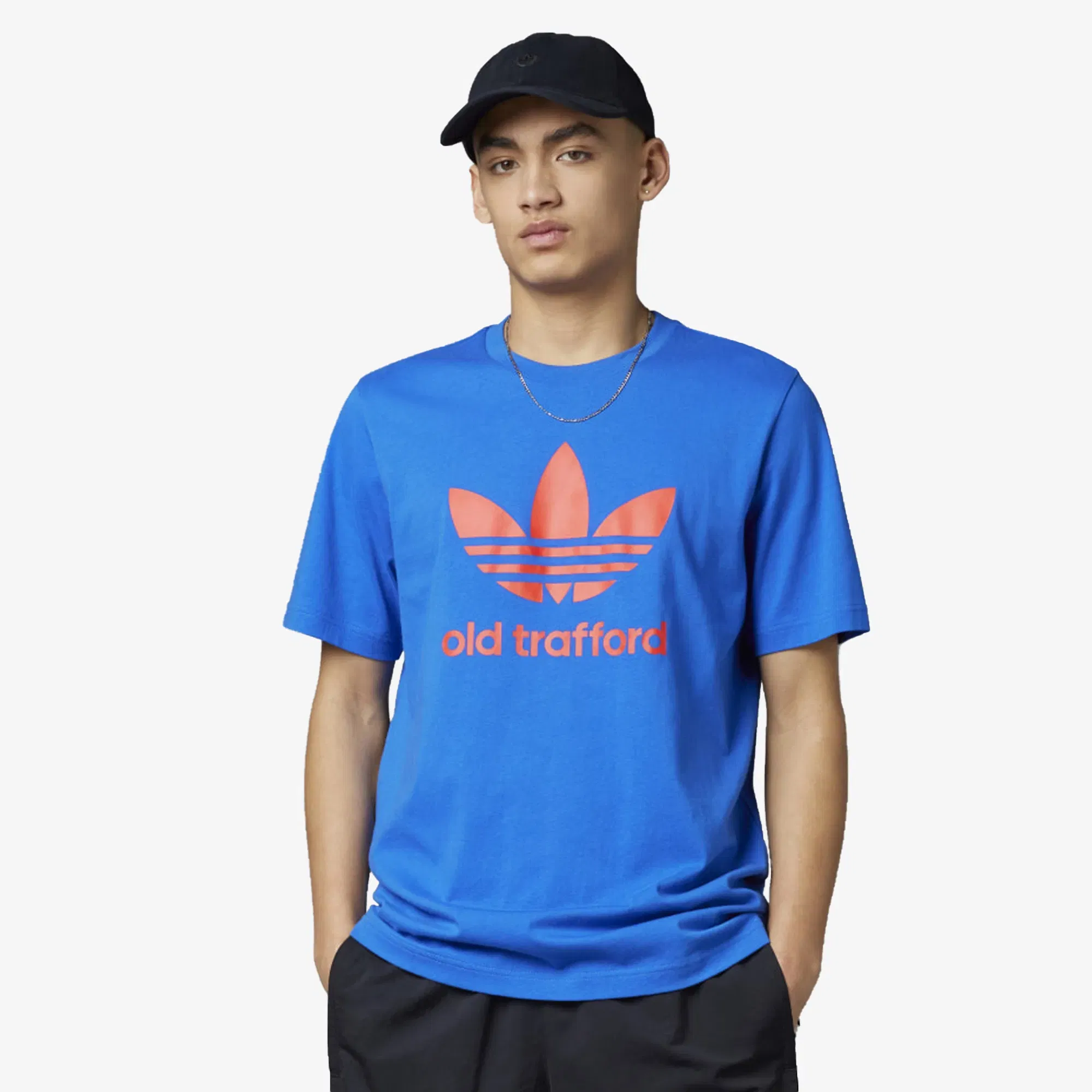 Adidas Originals MANCHESTER UNITED OG TREFOIL T-Shirt { BLUE