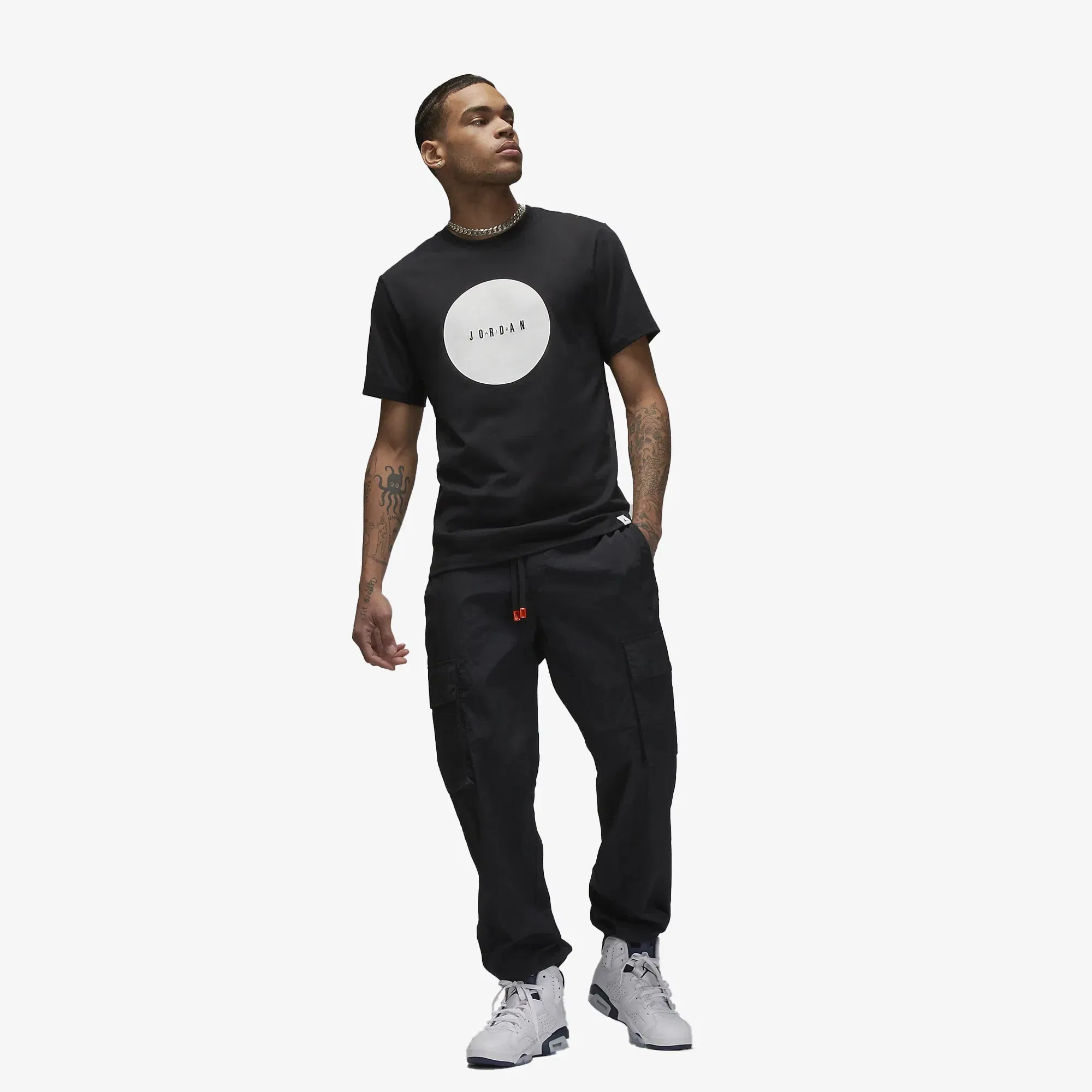 Jordan AIR JORDAN T-SHIRT { BLACK/WHITE