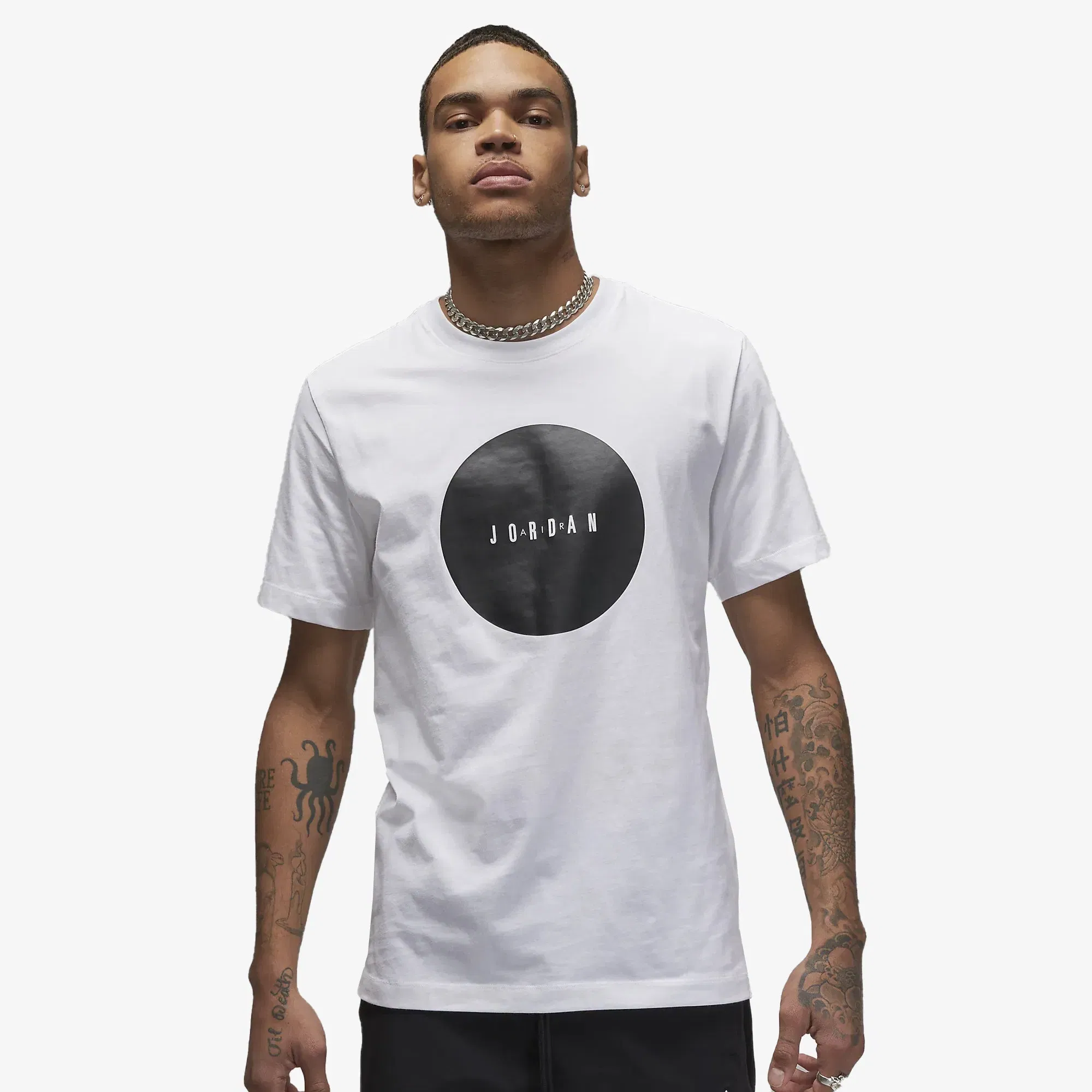 Jordan AIR JORDAN T-SHIRT { WHITE/BLACK