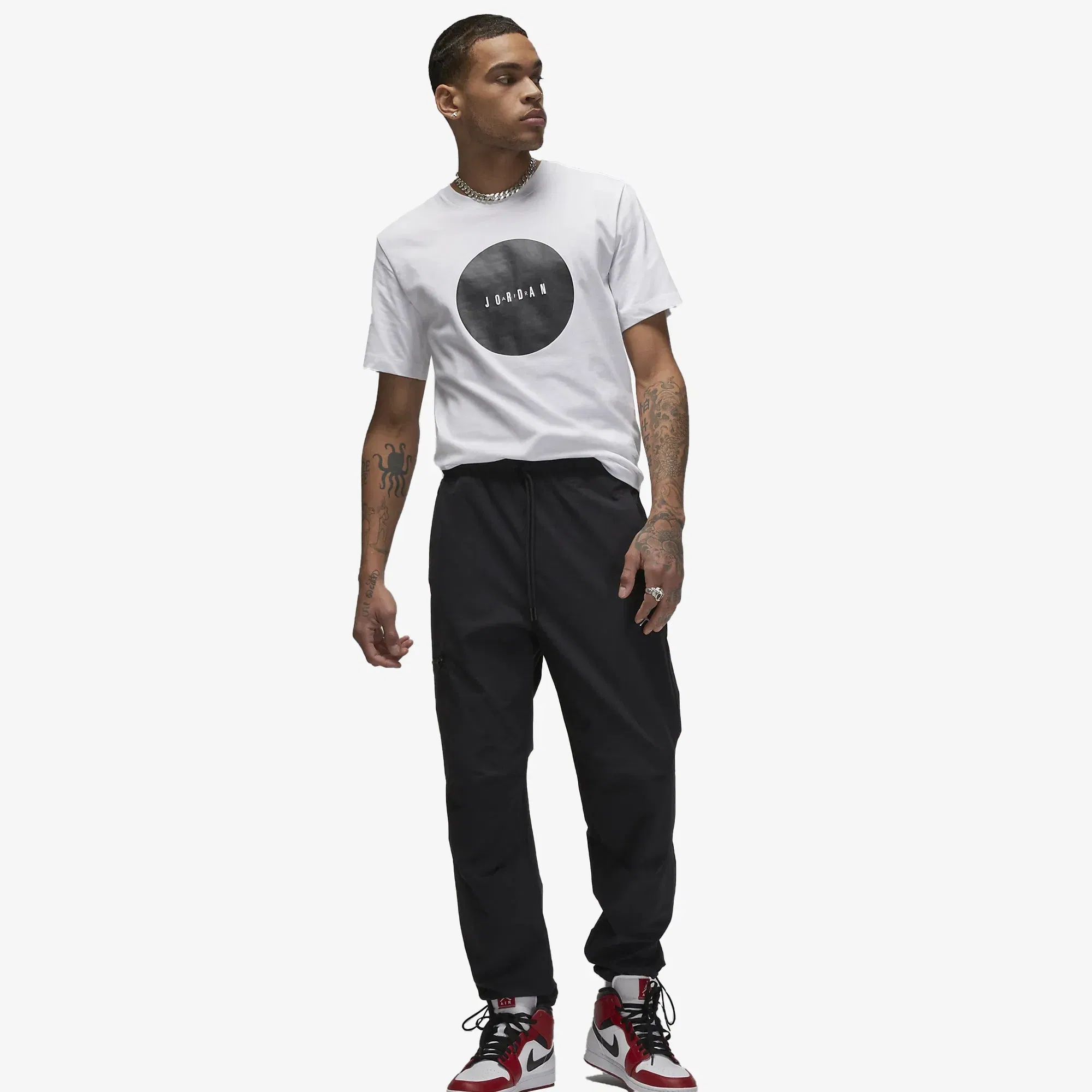 Jordan AIR JORDAN T-SHIRT { WHITE/BLACK