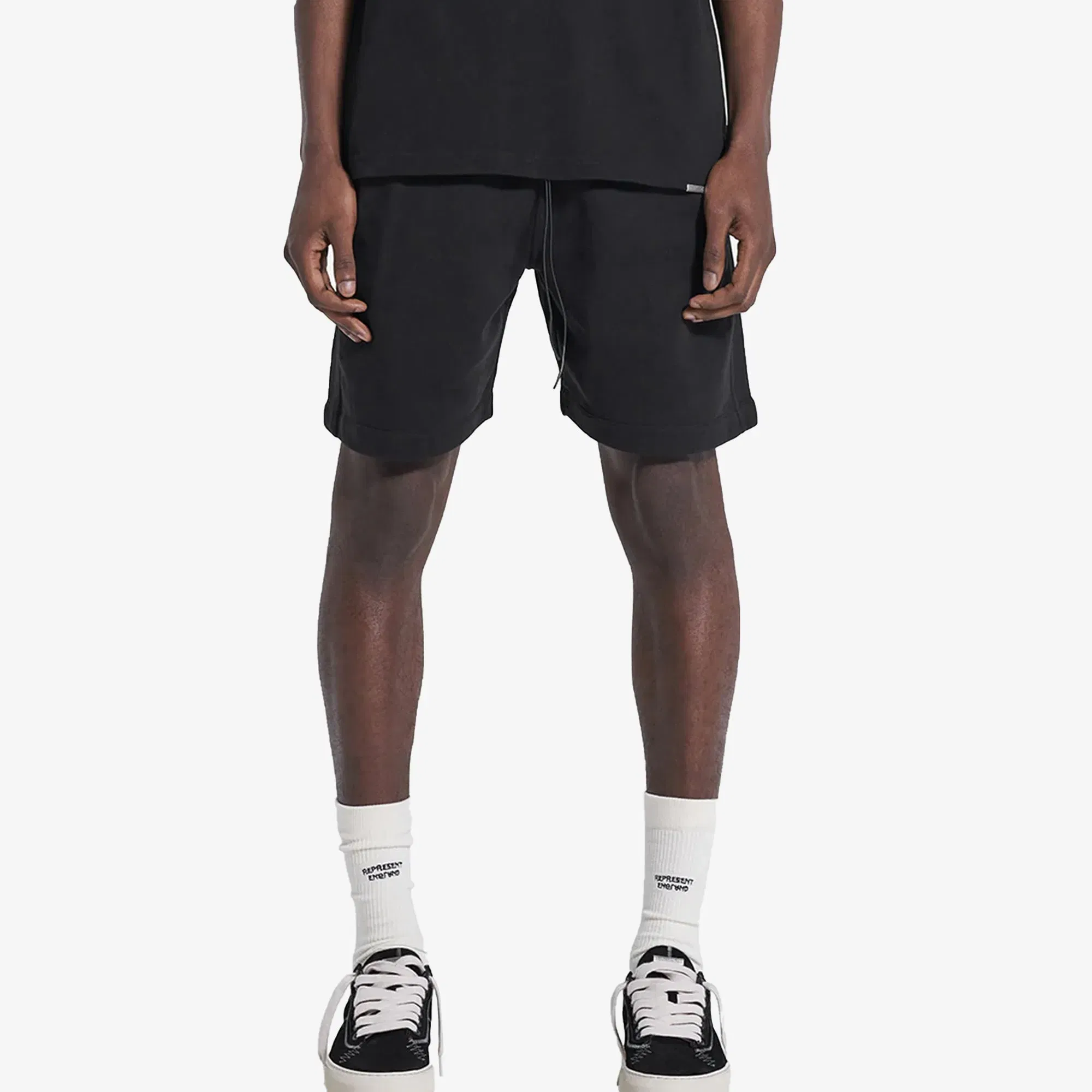 Represent BLANK SHORTS { JET BLACK