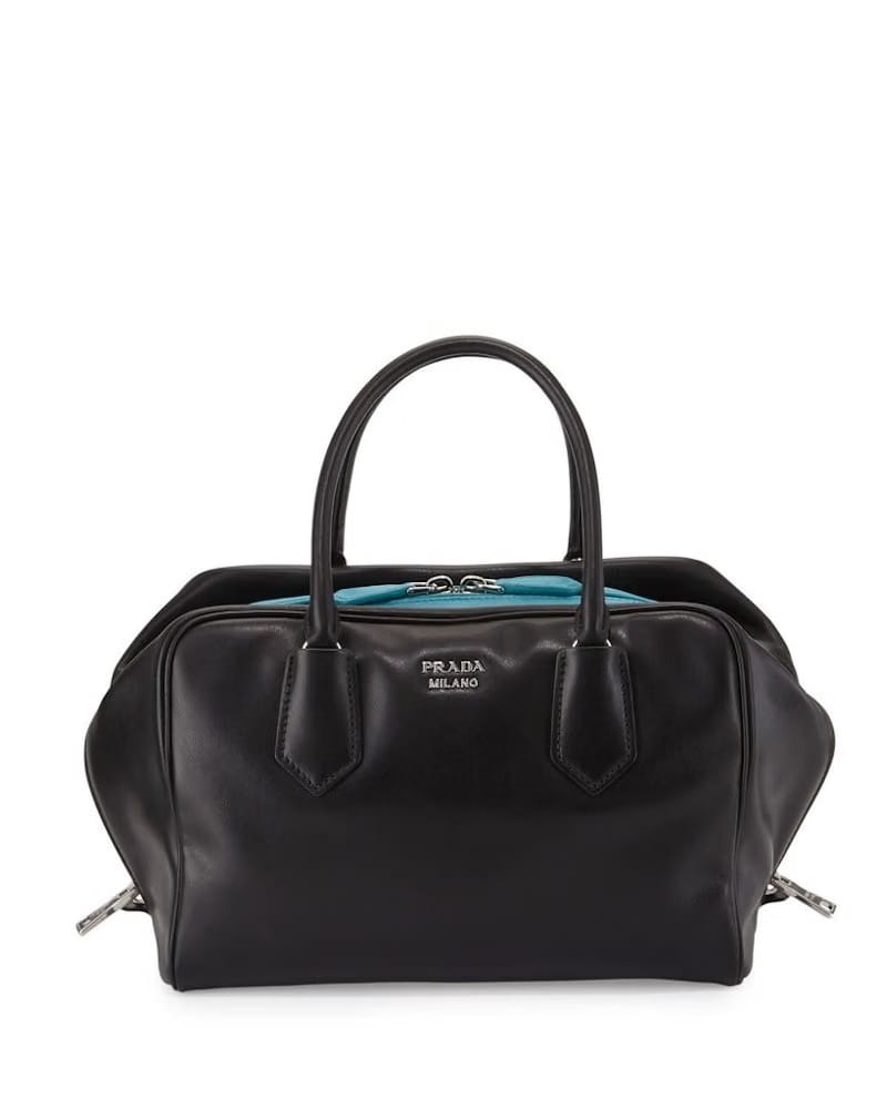 Prada Bauletto Handbag Black