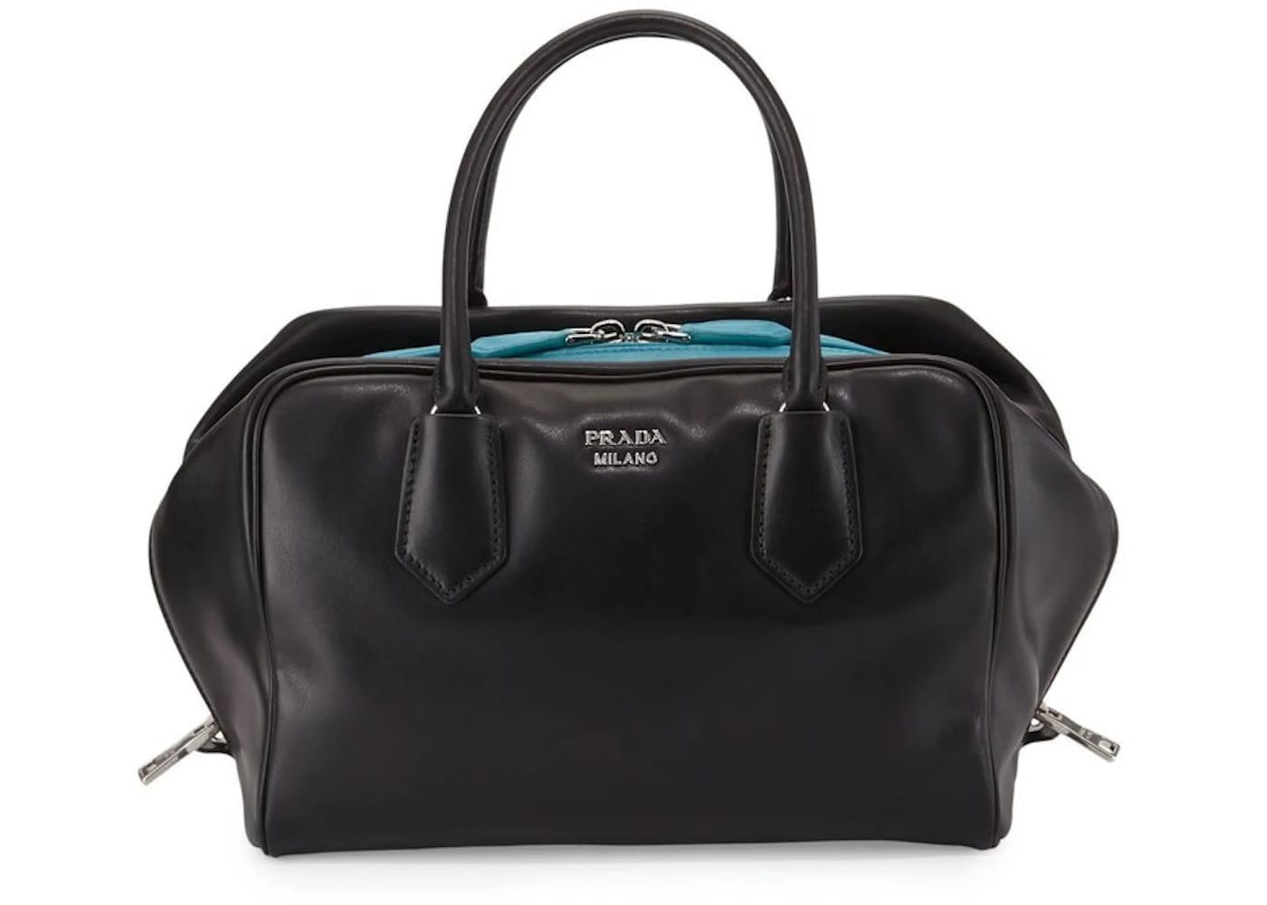 Prada Bauletto Handbag Black