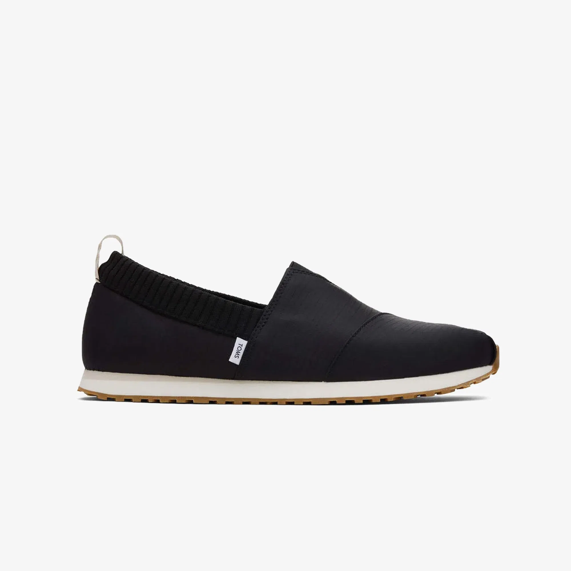 Toms RESIDENT SOFT WALK BLACK RIPSTOP SNEAKER { BLACK