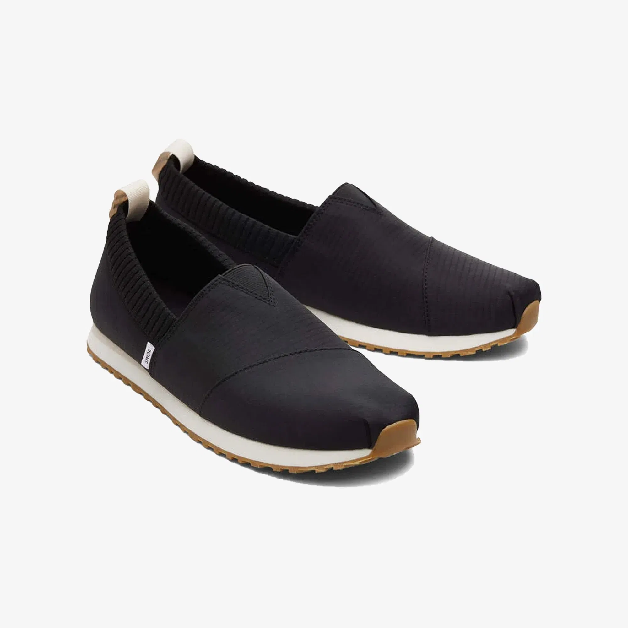 Toms RESIDENT SOFT WALK BLACK RIPSTOP SNEAKER { BLACK