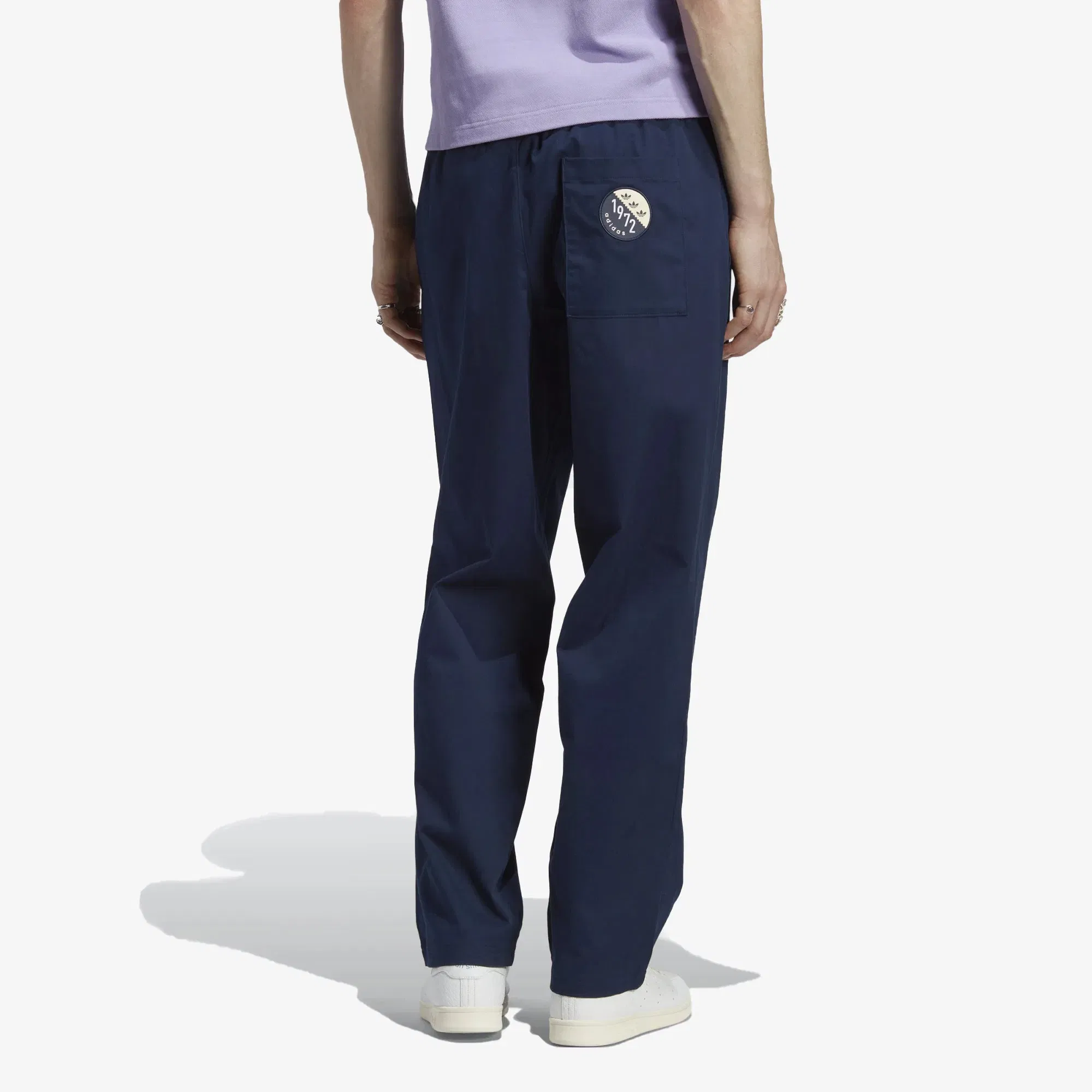 Adidas Originals BLOKEPOP LOOSE CHINO PANTS { NIGHT INDIGO