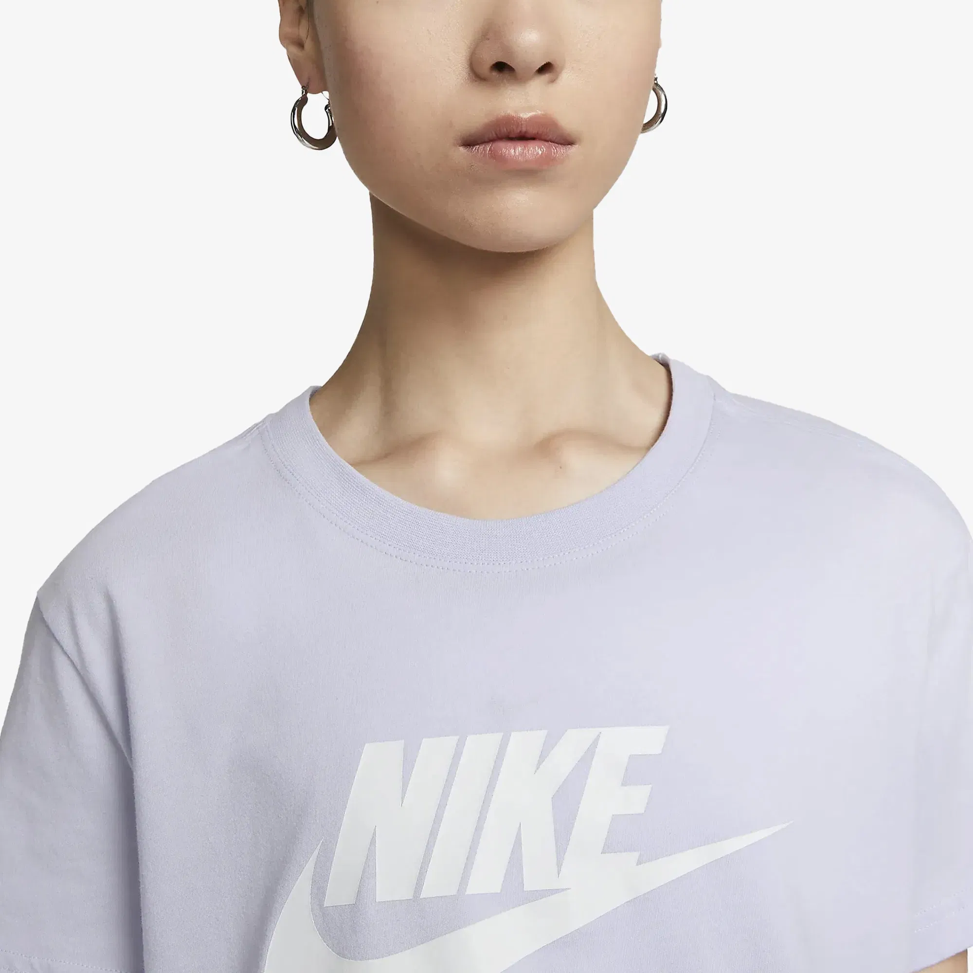 Nike CROPPED { OXYGEN PURPLE/WHITE