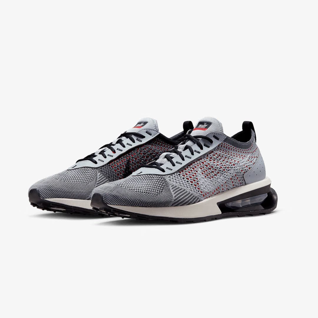Nike AIR MAX FLYKNIT RACER { WOLF GREY/WHITE-BLACK-DARK GREY