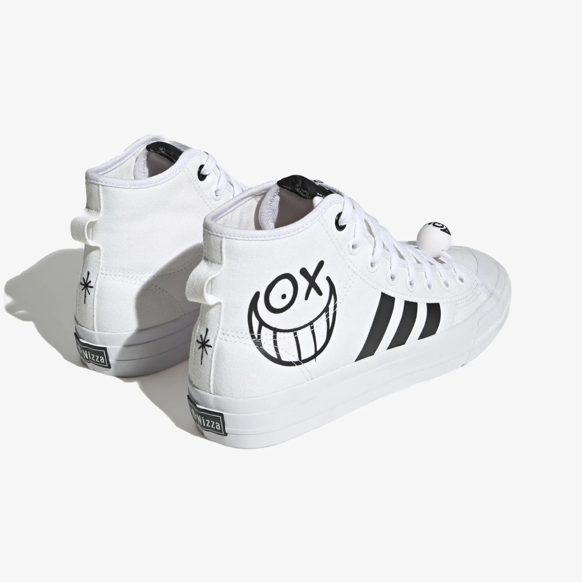 Adidas Originals NIZZA HIGH RF X ANDRÉ SARAIVA { SEMI PINK GLOW/CORE BLACK/CLOUD WHITE