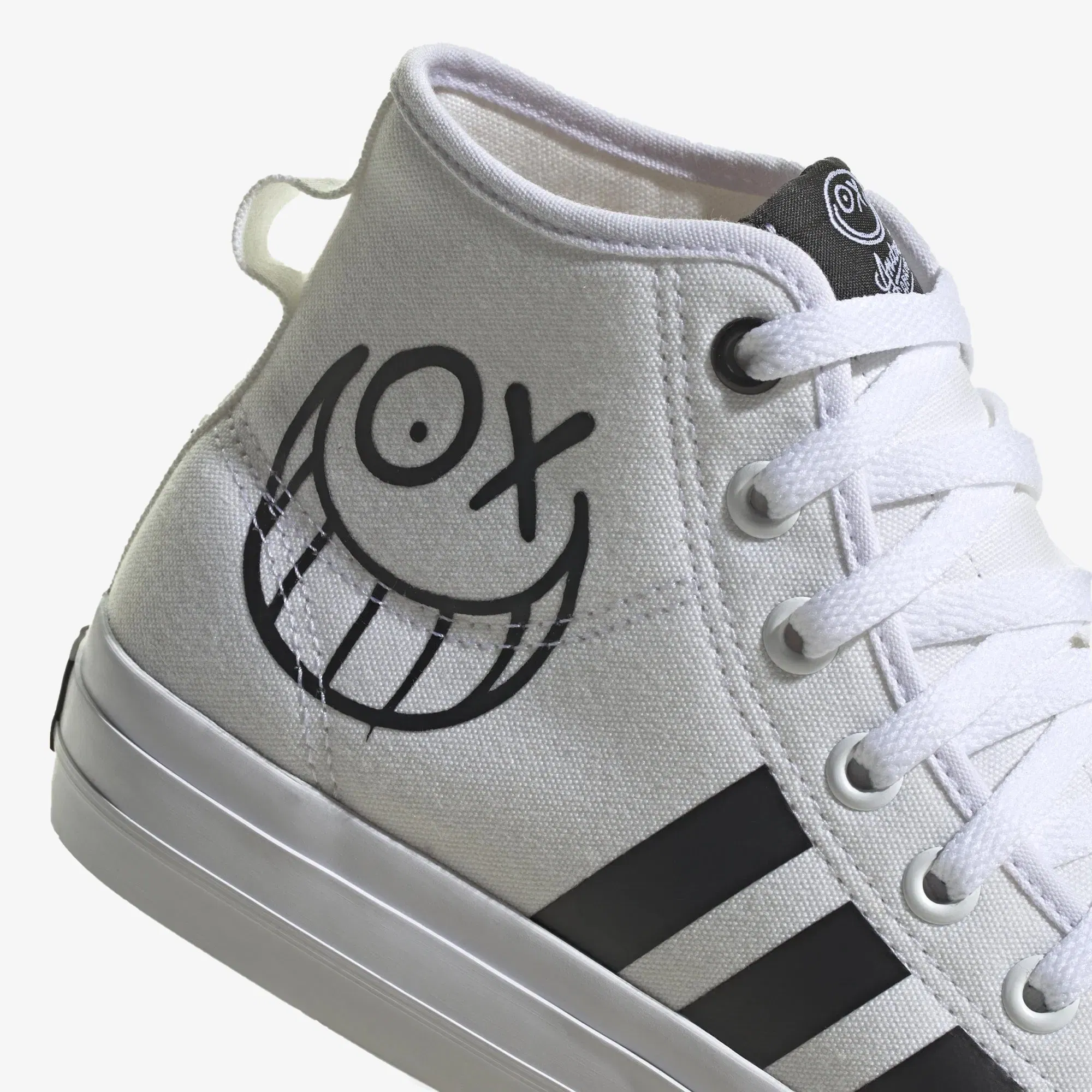 Adidas Originals NIZZA HIGH RF X ANDRÉ SARAIVA { SEMI PINK GLOW/CORE BLACK/CLOUD WHITE
