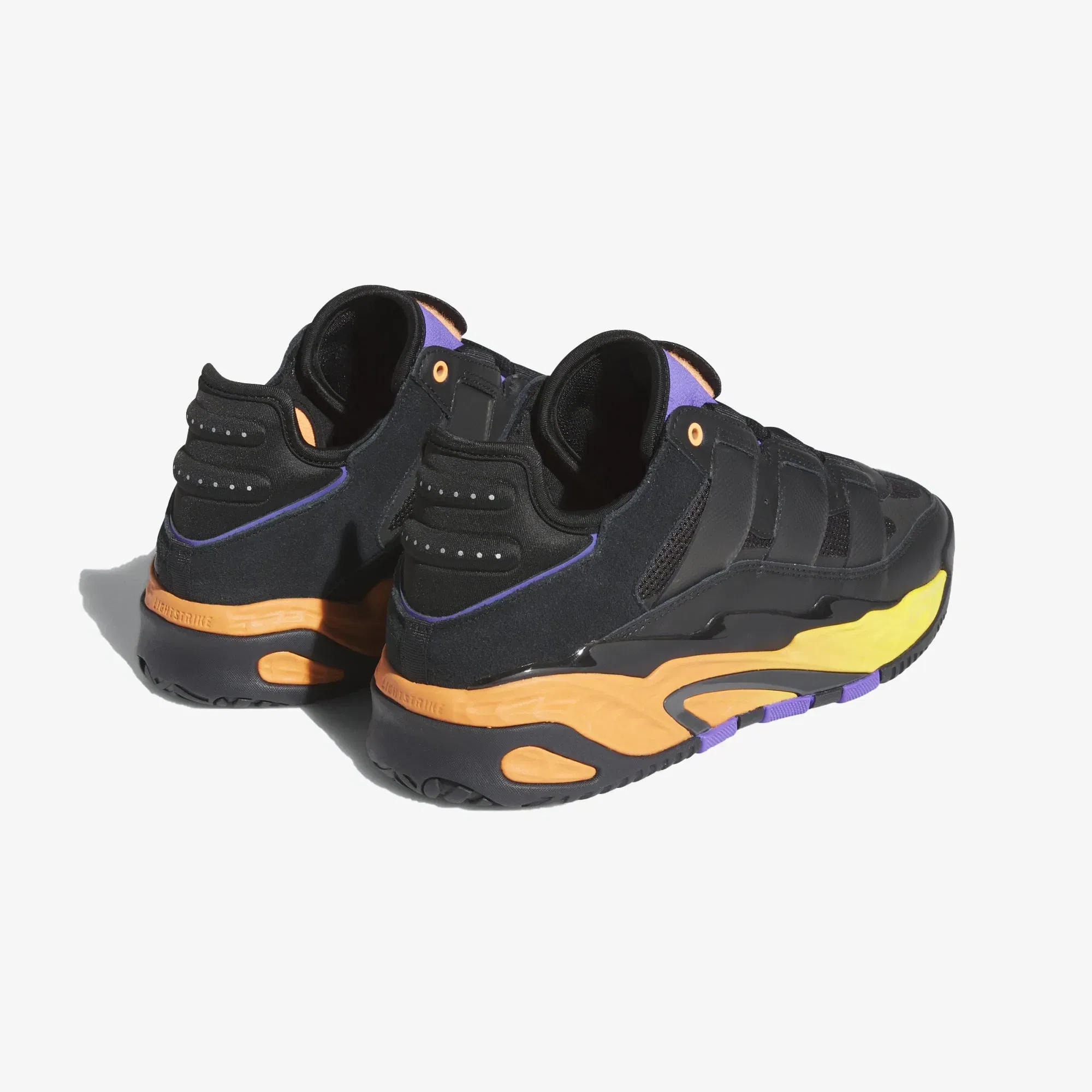 Adidas Originals NITEBALL { CORE BLACK/GREY/PURPLE RUSH