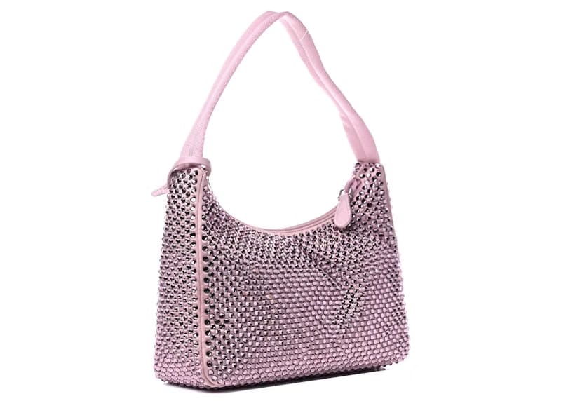 Prada Re-Edition 2000 Crystal Bag Pink