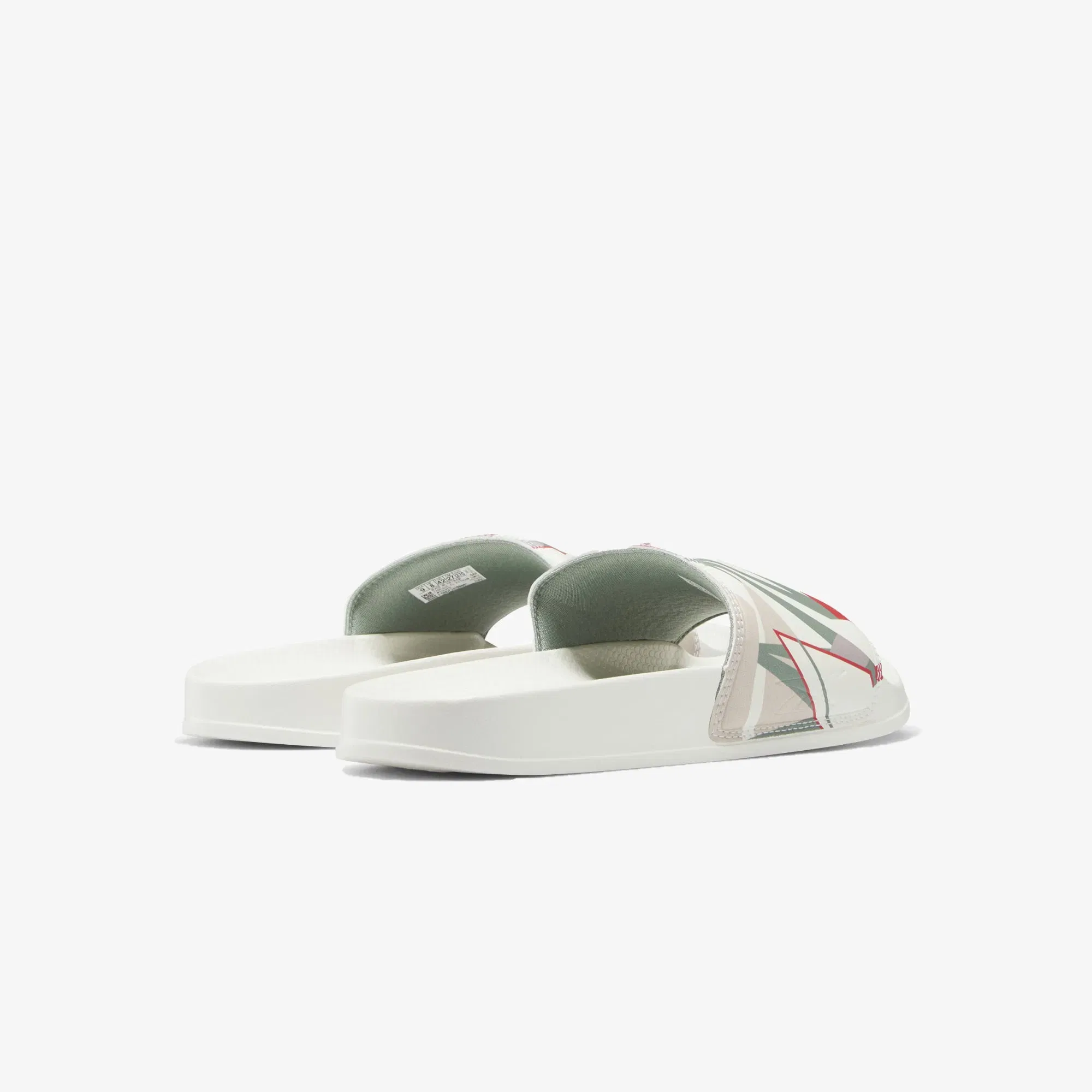 Reebok CLASSIC SLIDE { CHALK/GREEN
