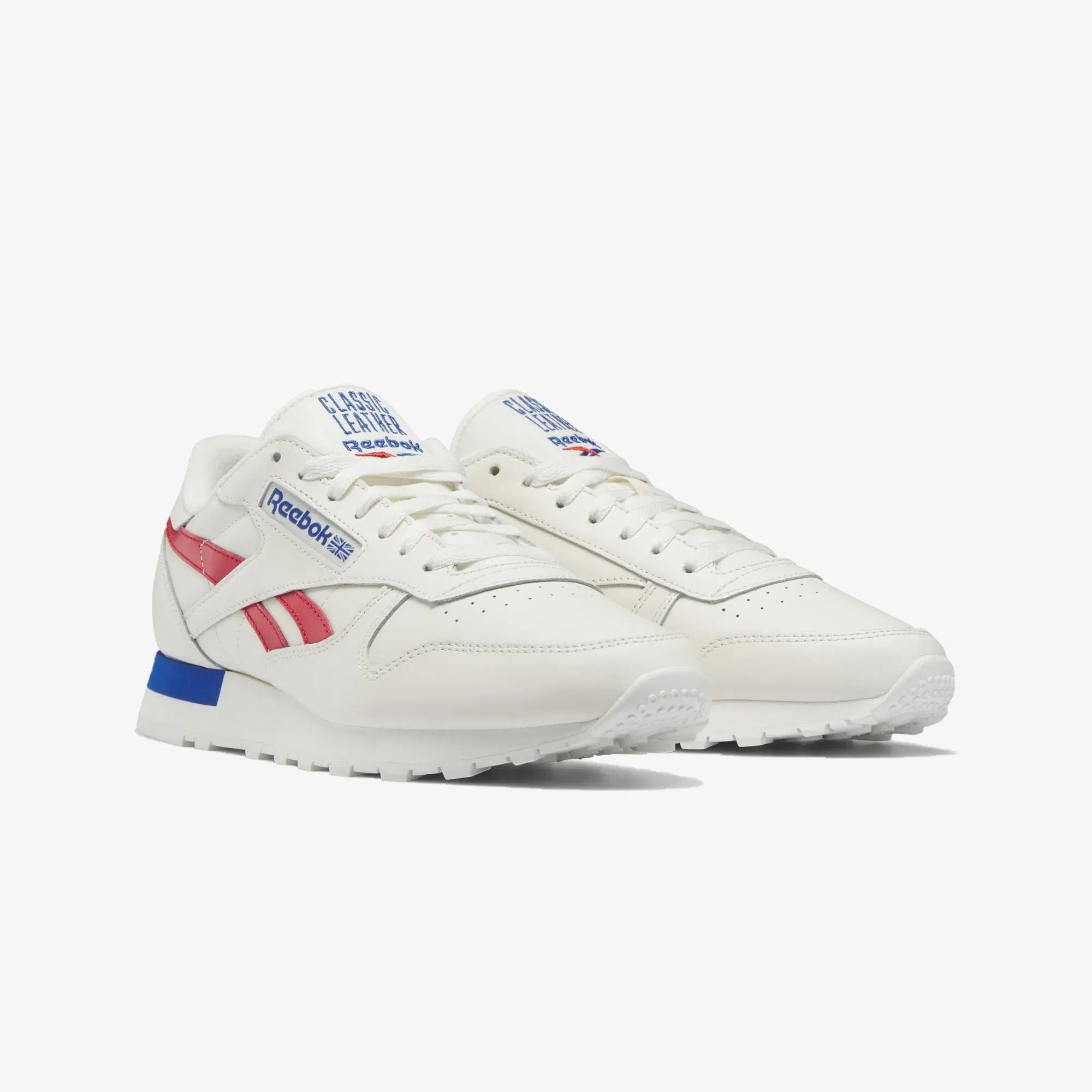 Reebok CLASSIC LEATHER { VECTOR RED/VECTOR BLUE/WHITE