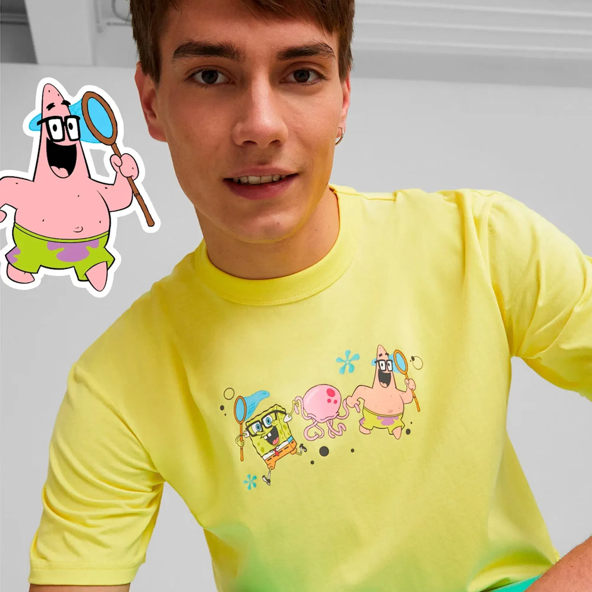 Puma SPONGEBOB GRAPHIC { LUCENT YELLOW