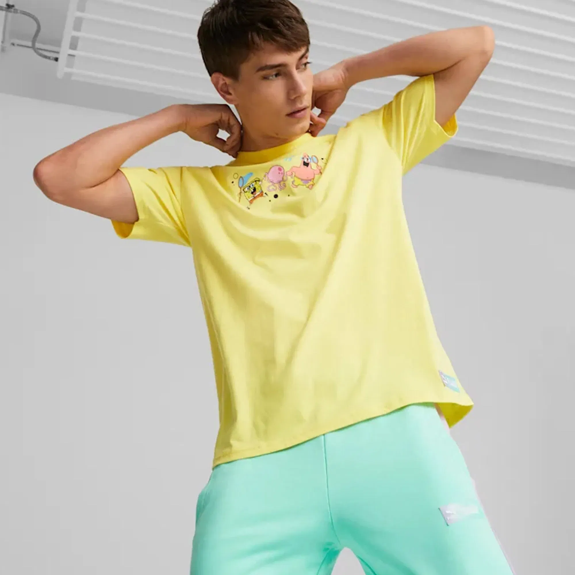 Puma SPONGEBOB GRAPHIC { LUCENT YELLOW