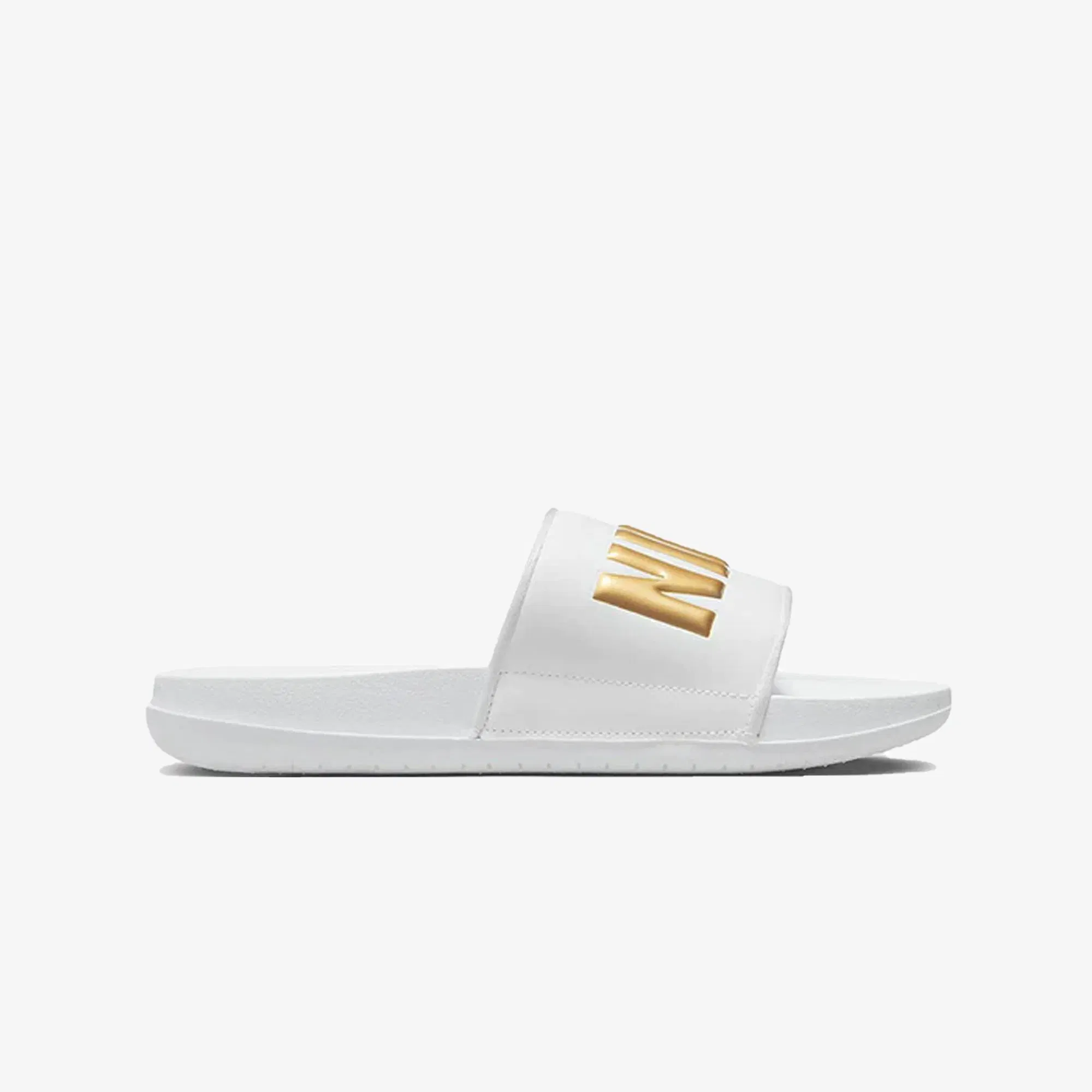 Nike OFFCOURT { WHITE/METALLIC GOLD-WHITE