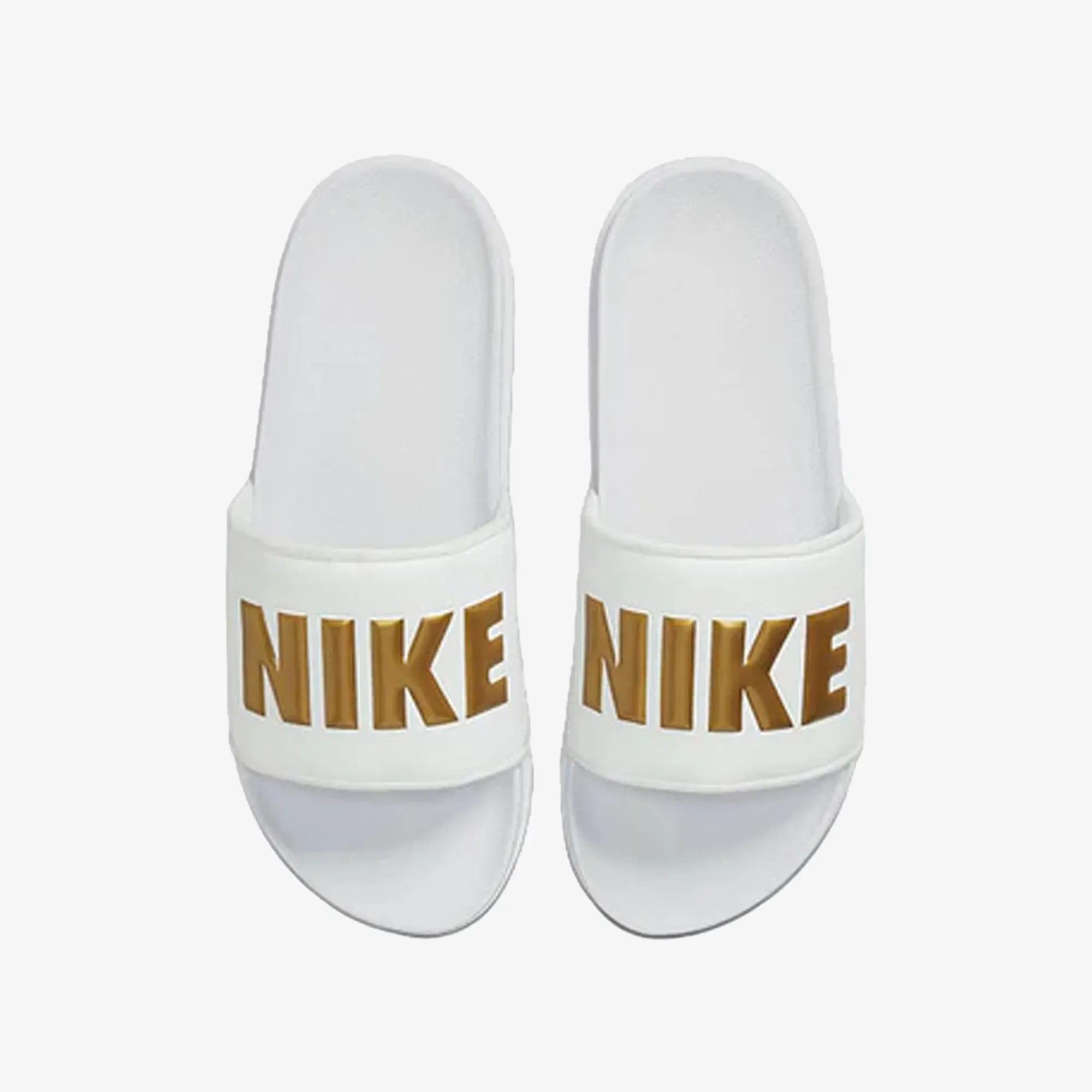 Nike OFFCOURT { WHITE/METALLIC GOLD-WHITE