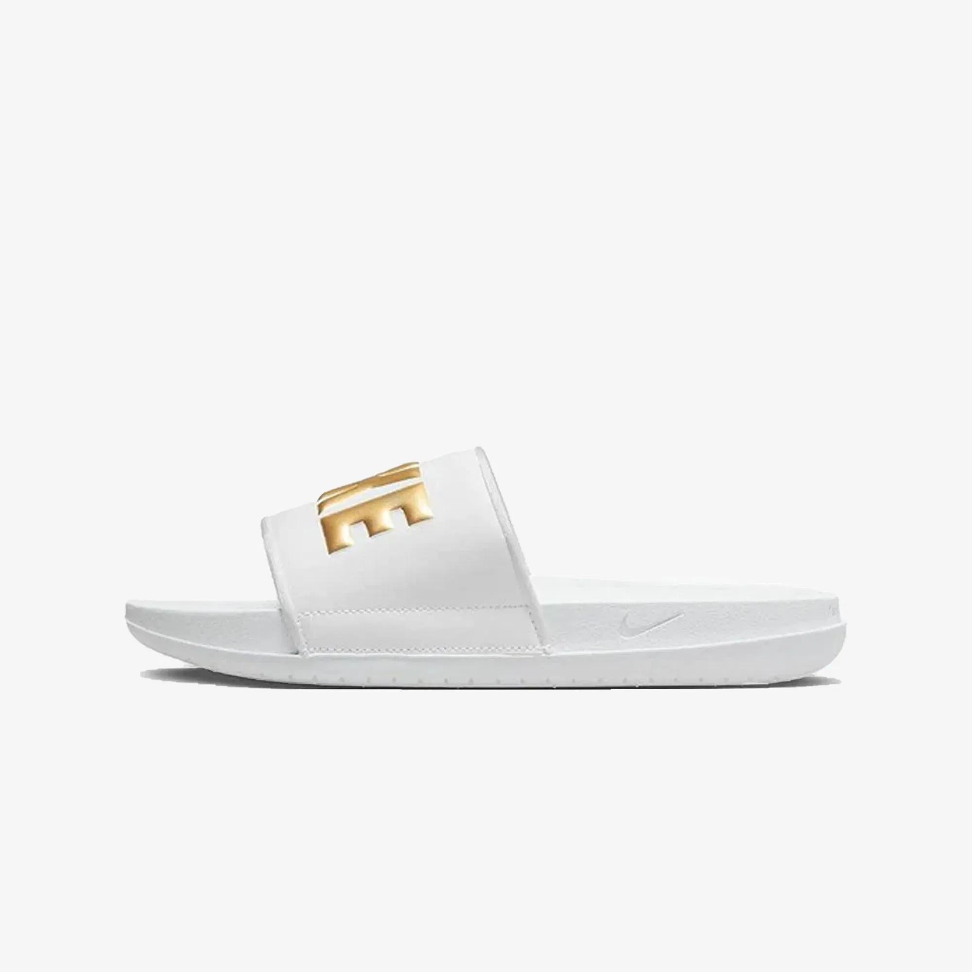 Nike OFFCOURT { WHITE/METALLIC GOLD-WHITE