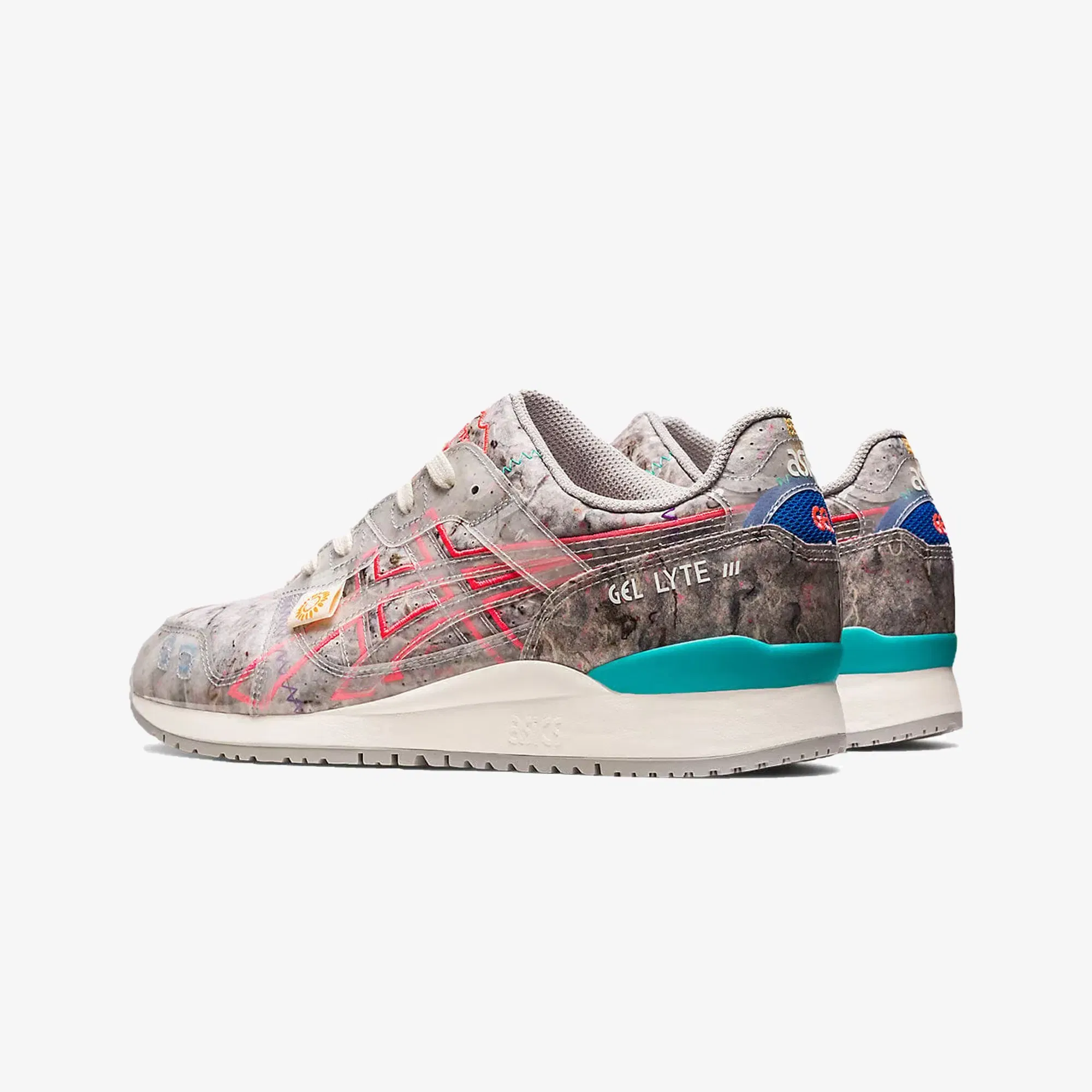 Asics GEL-LYTE III OG RECYCLE FELT OYSTER GRAY/DIVA PINK
