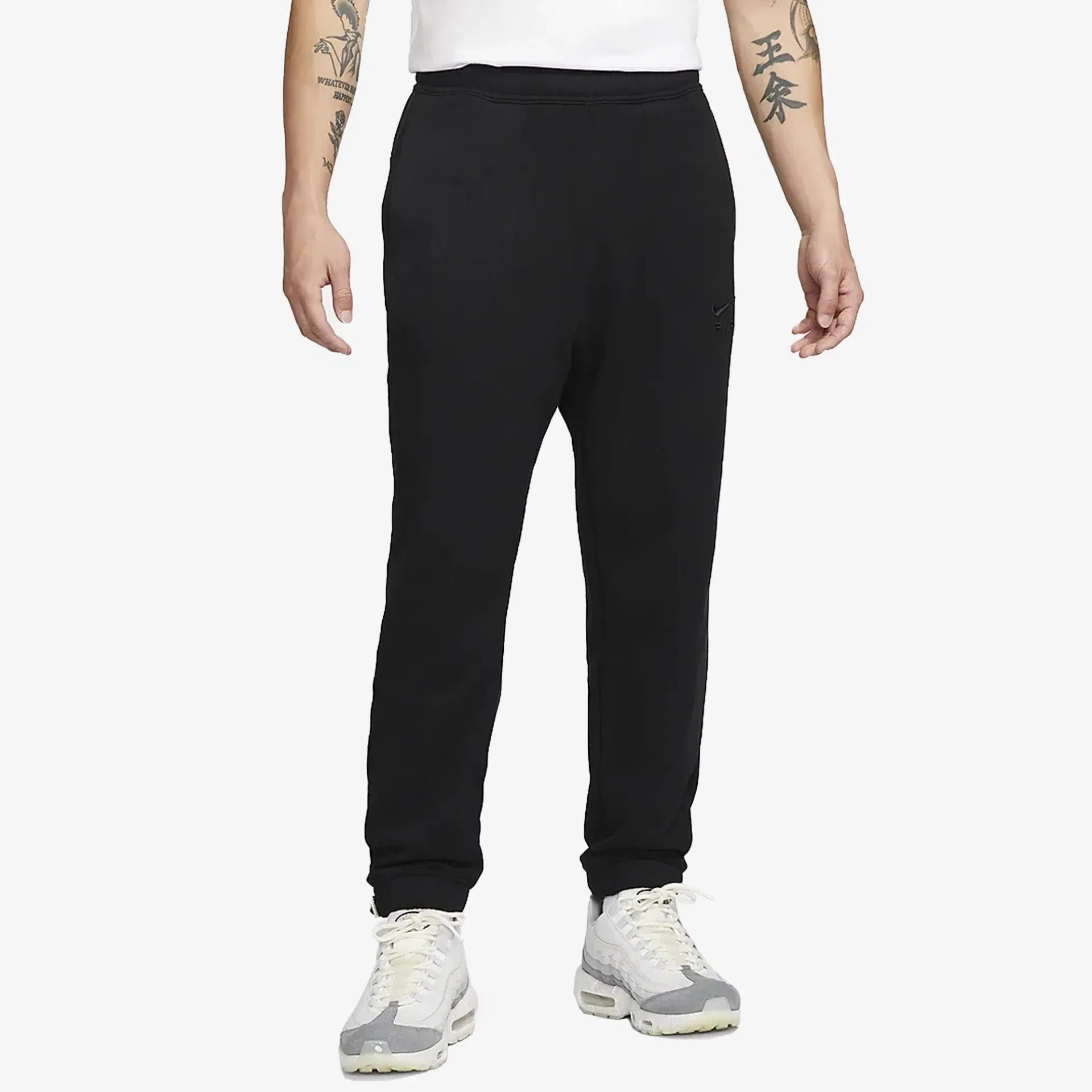 Nike AIR FRENCH TERRY JOGGERS { BLACK/BLACK