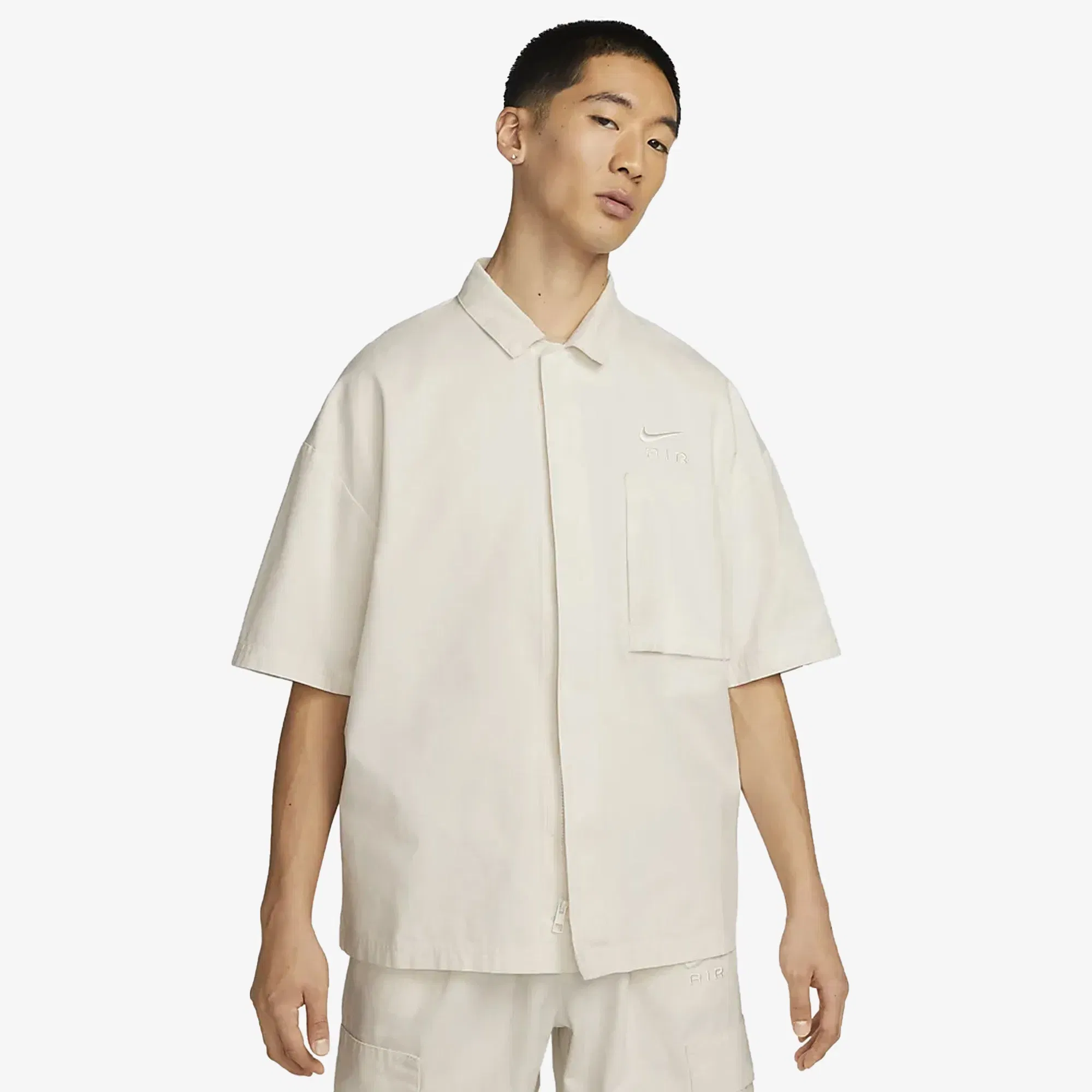 Nike SPORTSWEAR AIR WOVEN OVER-SHIRT TOP { SAIL/SAIL
