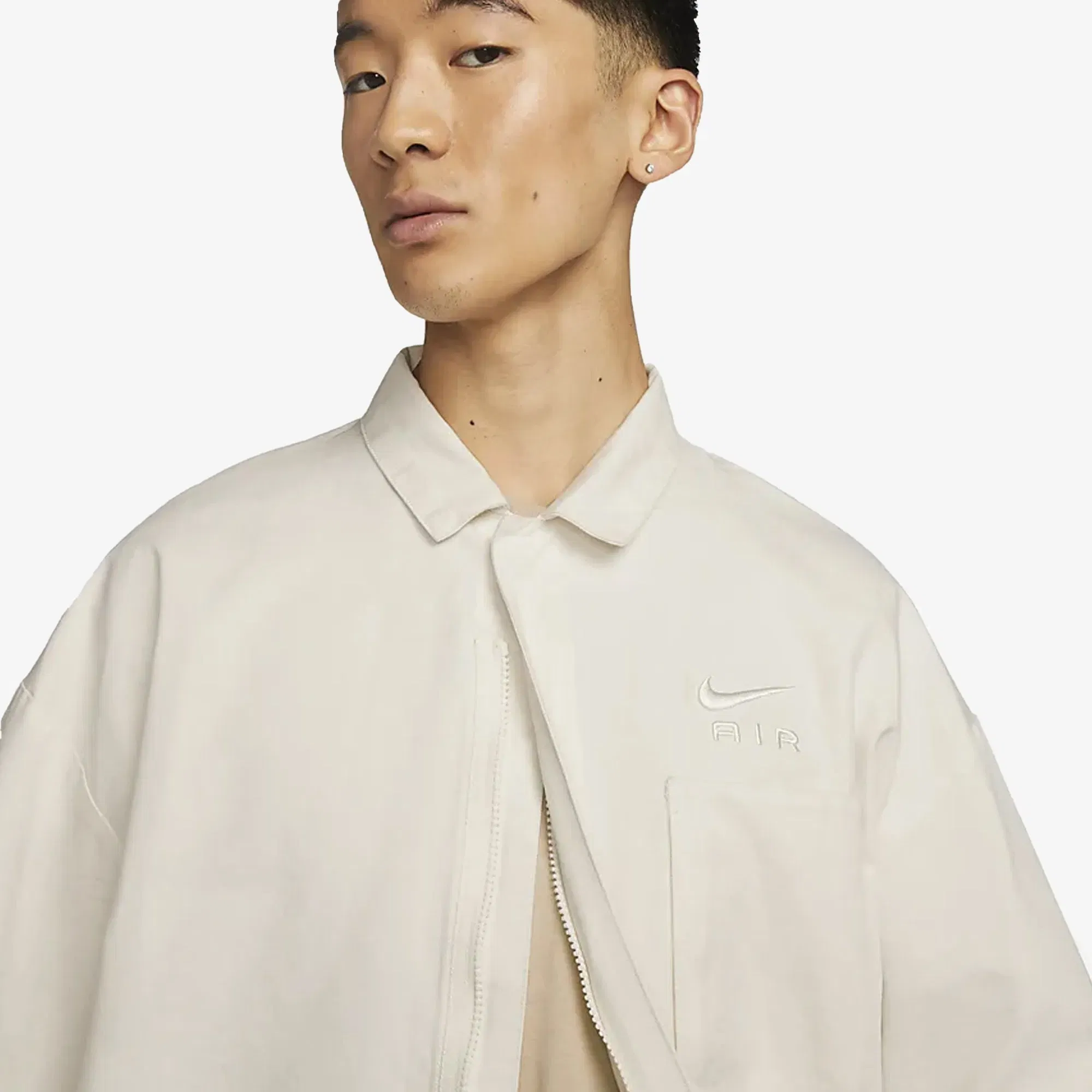 Nike SPORTSWEAR AIR WOVEN OVER-SHIRT TOP { SAIL/SAIL
