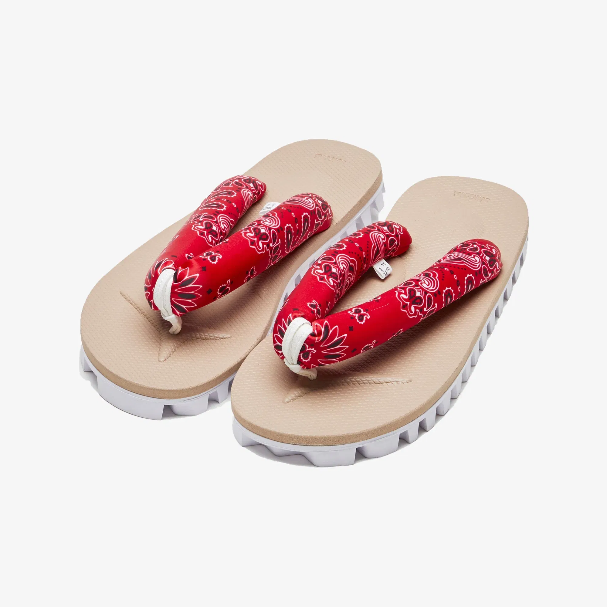Suicoke NEEDLES GETA THONG-STRAP { RED/BEIGE