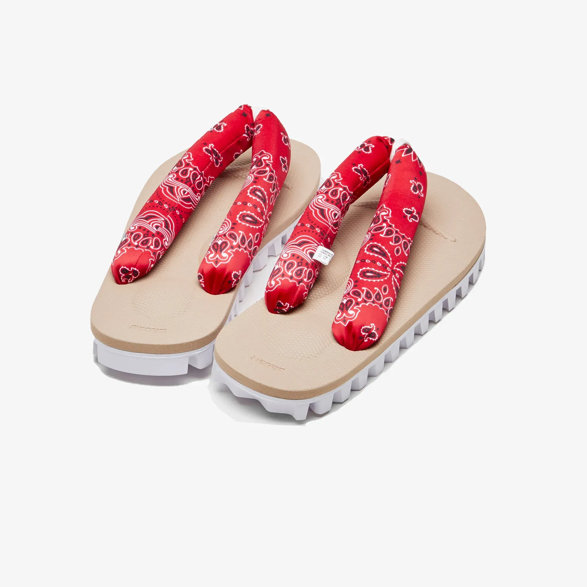 Suicoke NEEDLES GETA THONG-STRAP { RED/BEIGE