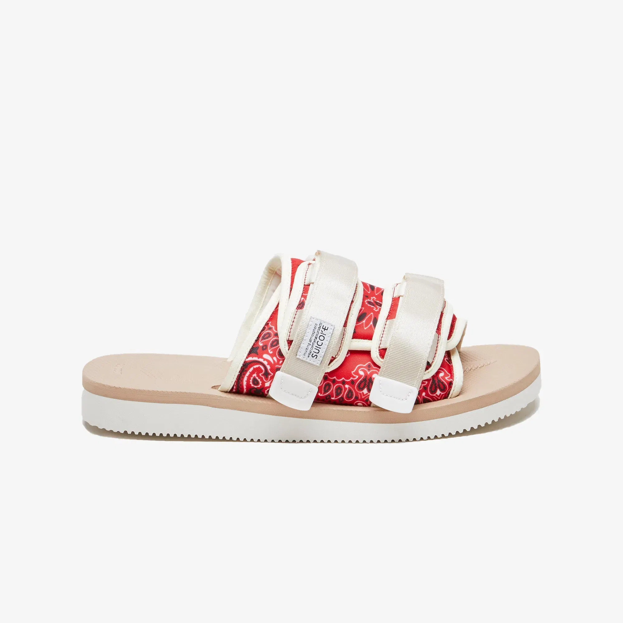 Suicoke MOTO-CAB PAISLEY-PRINT SANDALS