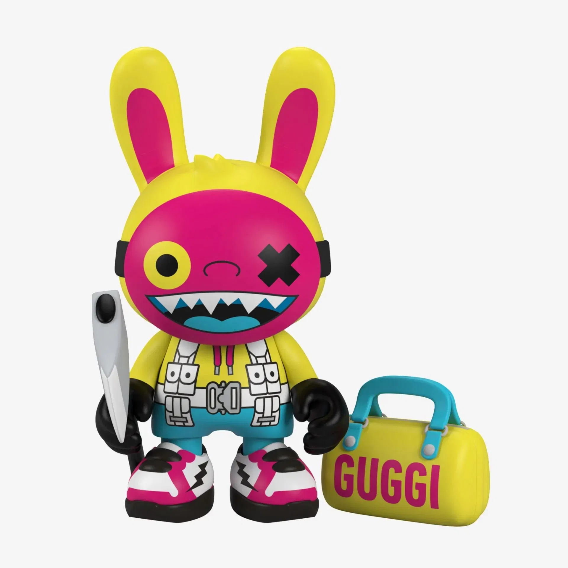 SUPERPLASTIC “CONCEAL N’ BURY” FASHION EDC SUPERGUGGI 8″ BY GUGGIMON