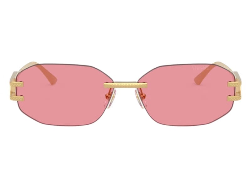 Versace Geometric Sunglasses Pink Gold (VE2274 100284)