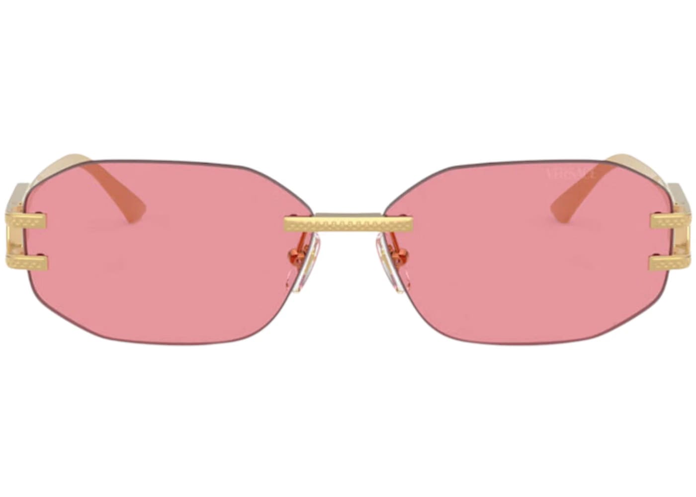 Versace Geometric Sunglasses Pink Gold (VE2274 100284)