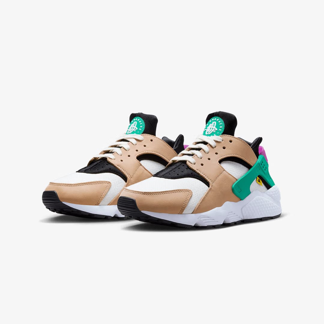 Nike AIR HUARACHE PREMIUM { SAIL/HEMP-BLACK-WHITE